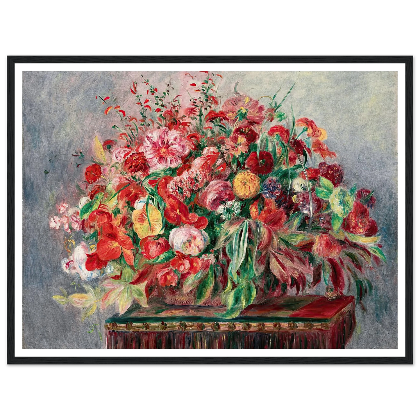 Corbeille de fleurs (1890) Art Print | Pierre Auguste Renoir-Quipham Collections