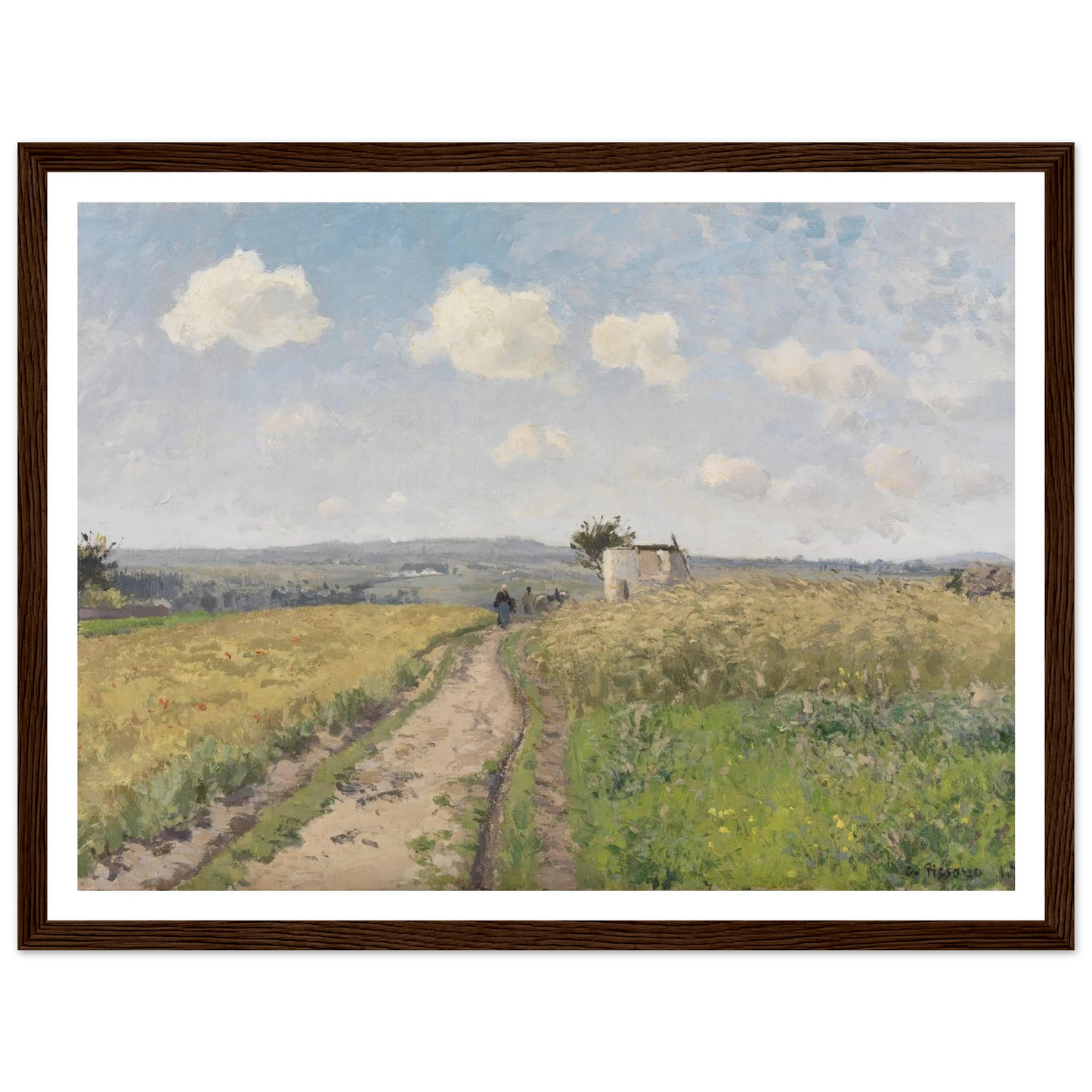 June morning near Pontoise (1873) Art Print | Camille Pissarro-Quipham Collections