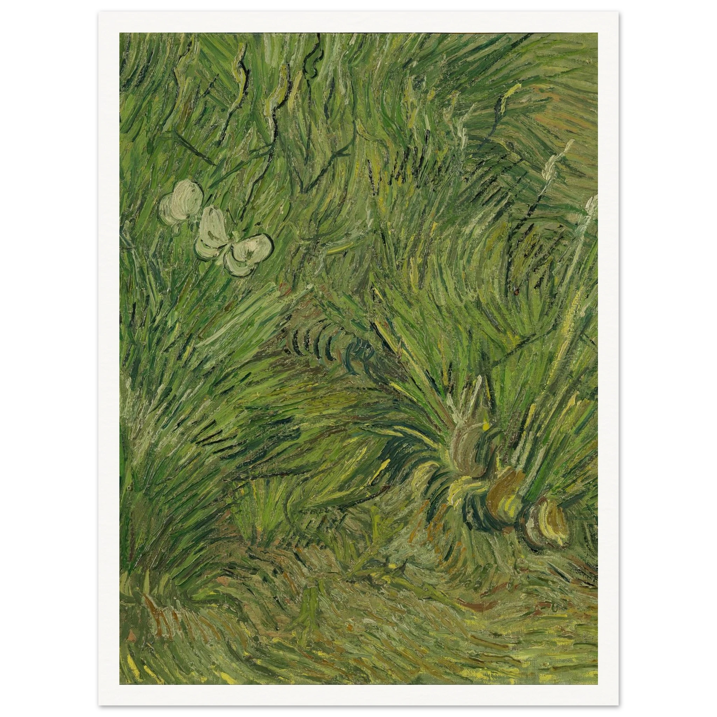 Garden with butterflies (1889) Art Print | Vincent van Gogh-Quipham Collections