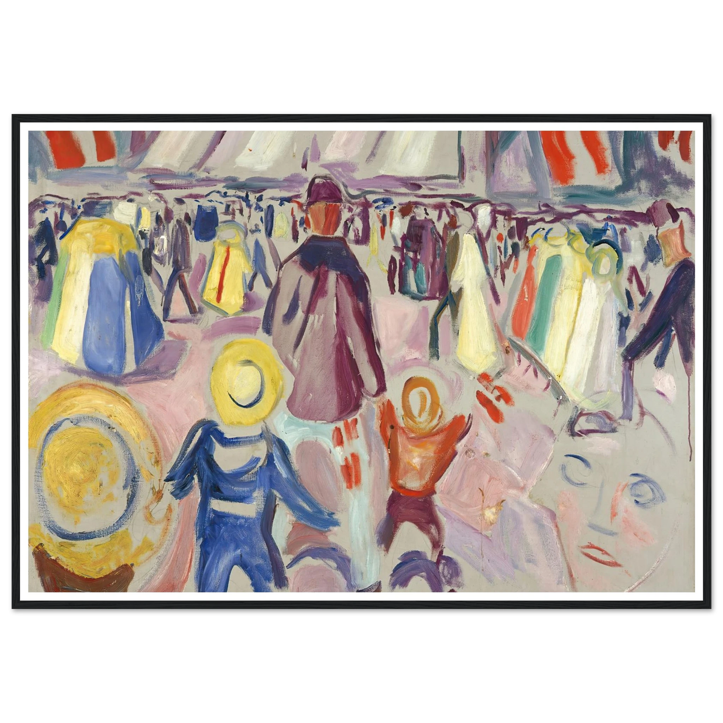 17th of May in a Small, Norwegian Town (1919) Art Print | Edvard Munch-Quipham Collections