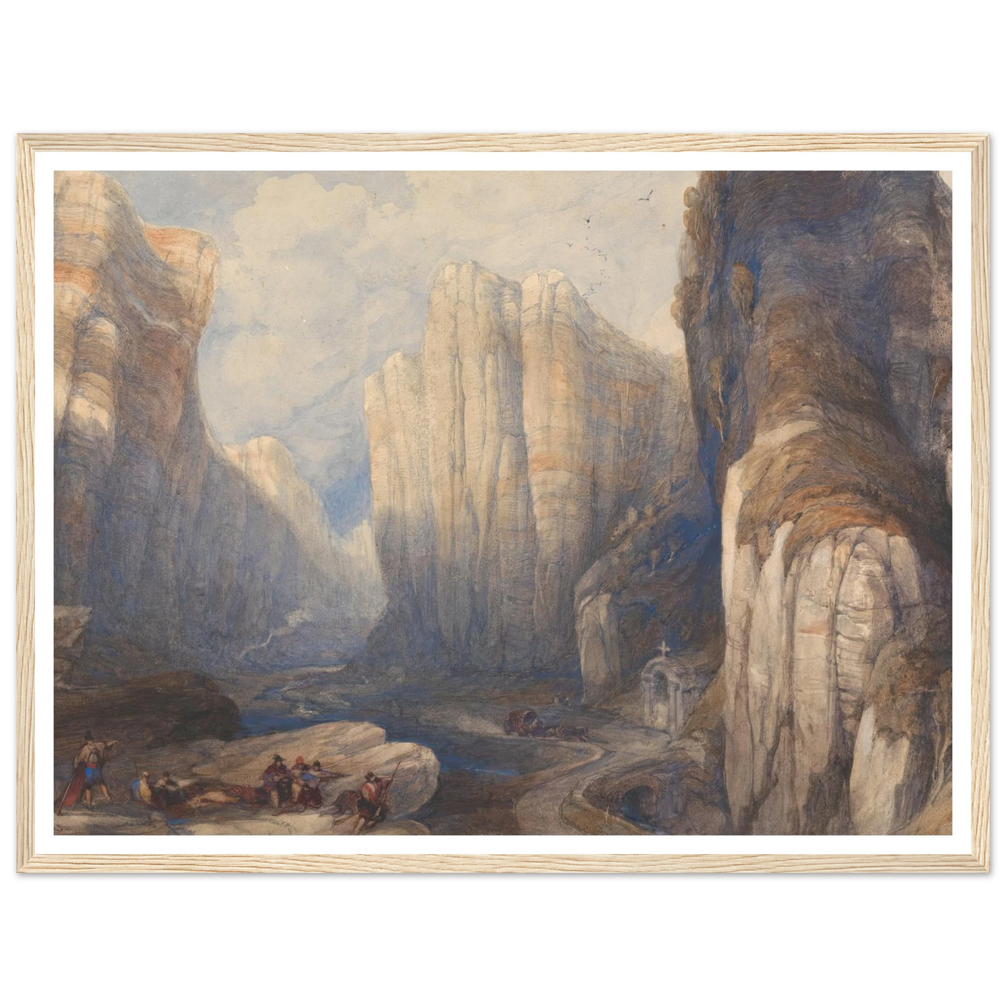 The Pass of Pancorbo, The Pyrenees Art Print | David Roberts-Quipham Collections