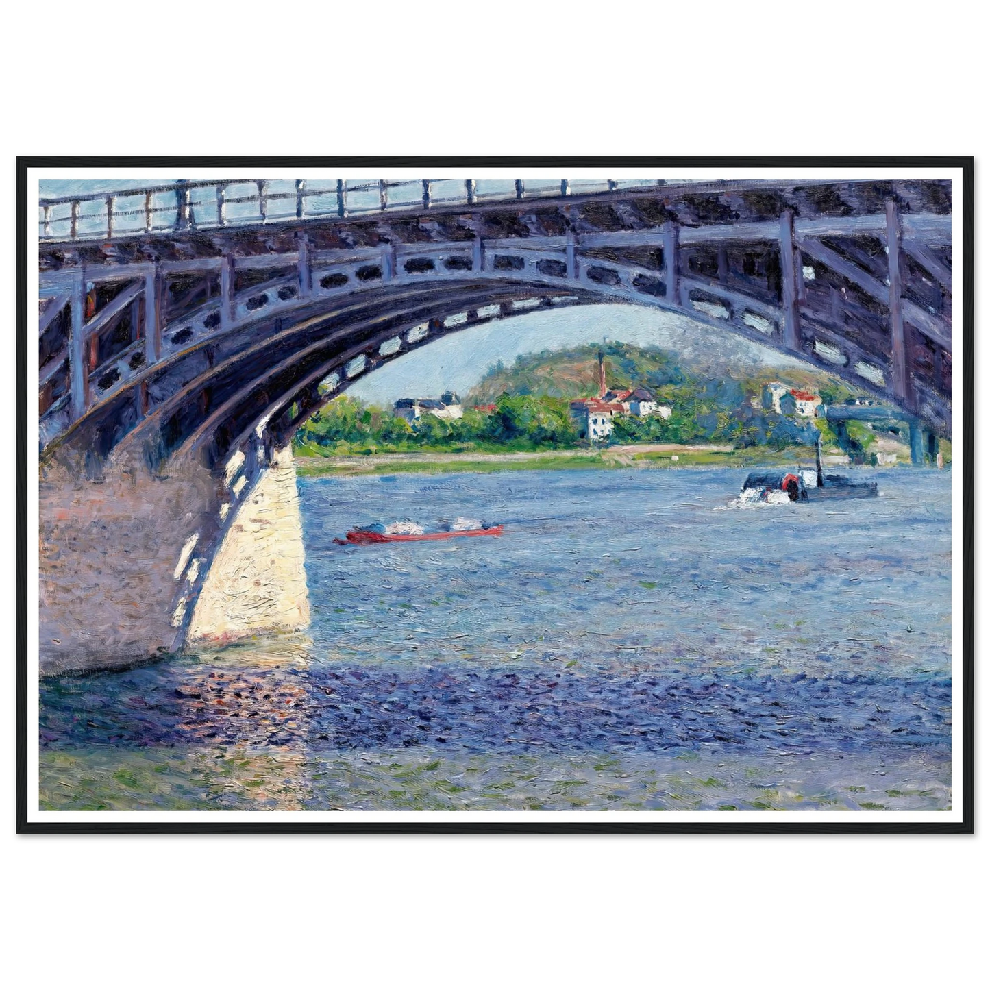Le Pont D’argenteuil Et La Seine (circa 1883) Art Print | Gustave Caillebotte-Quipham Collections