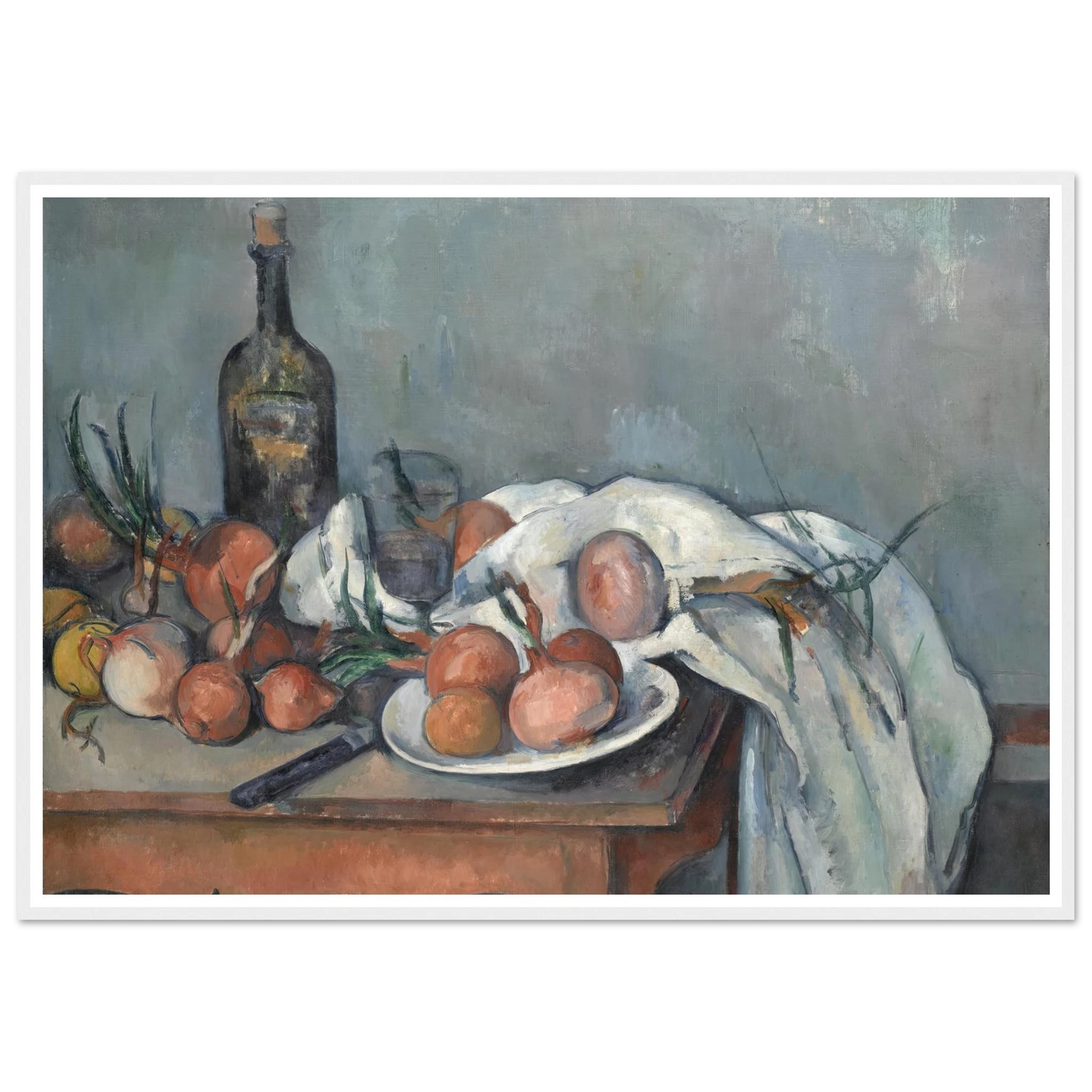 Still Life with Onions (1896 - 1898) Art Print | Paul Cezanne-Quipham Collections