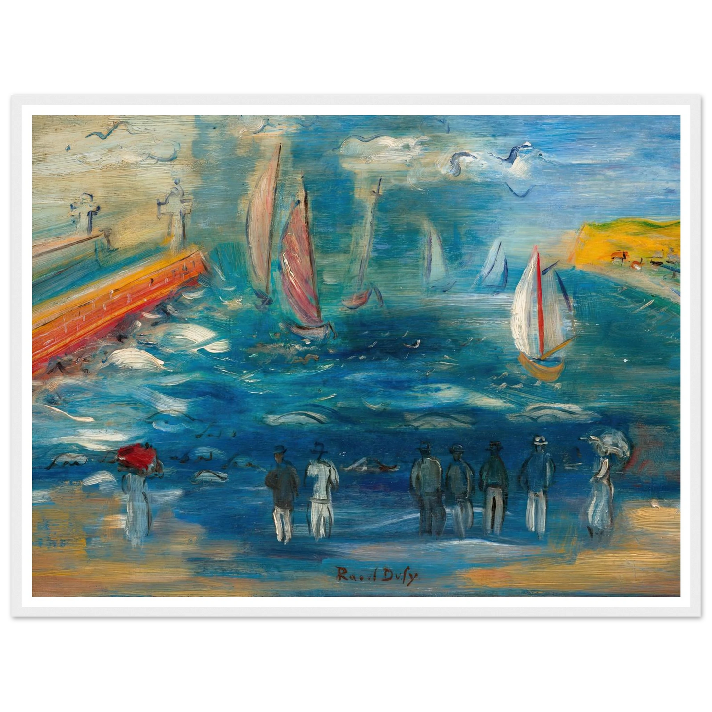 Départ des régates (circa 1950) Art Print | Raoul Dufy-Quipham Collections