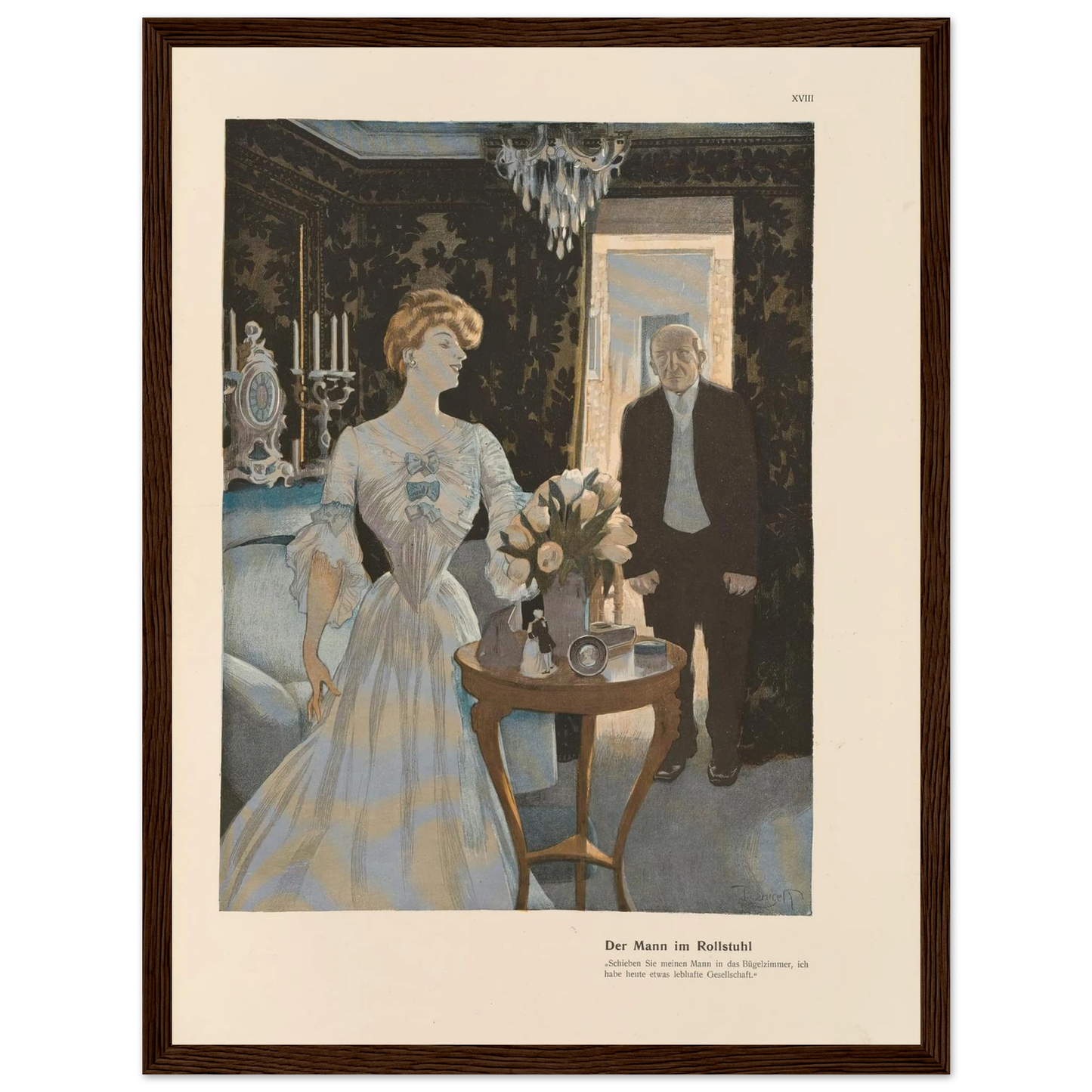 Der Mann im Rollstuhl (1908) Art Print | Ferdinand Freiherr von Reznicek-Quipham Collections