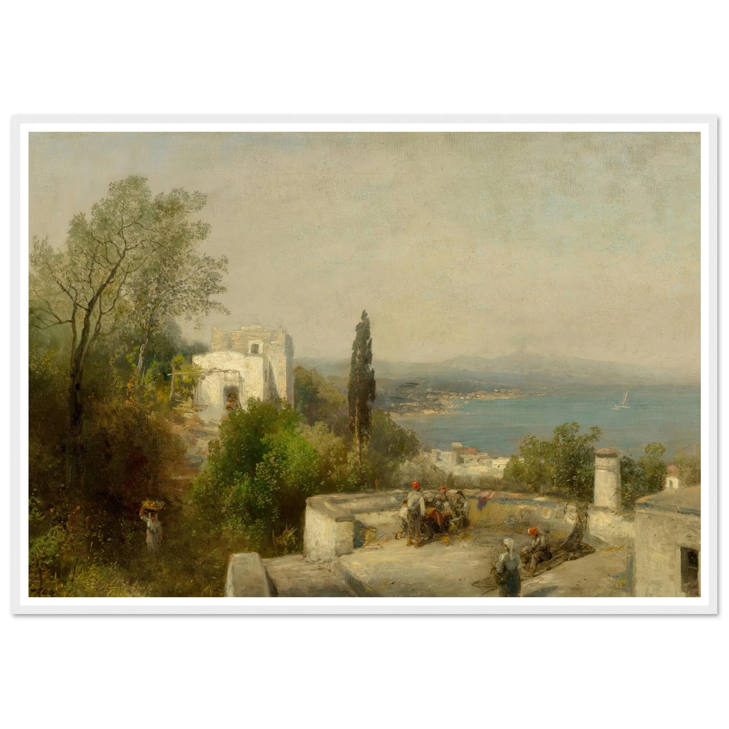 Bay of Naples Art Print | Hermann Ottomar Herzog-Quipham Collections