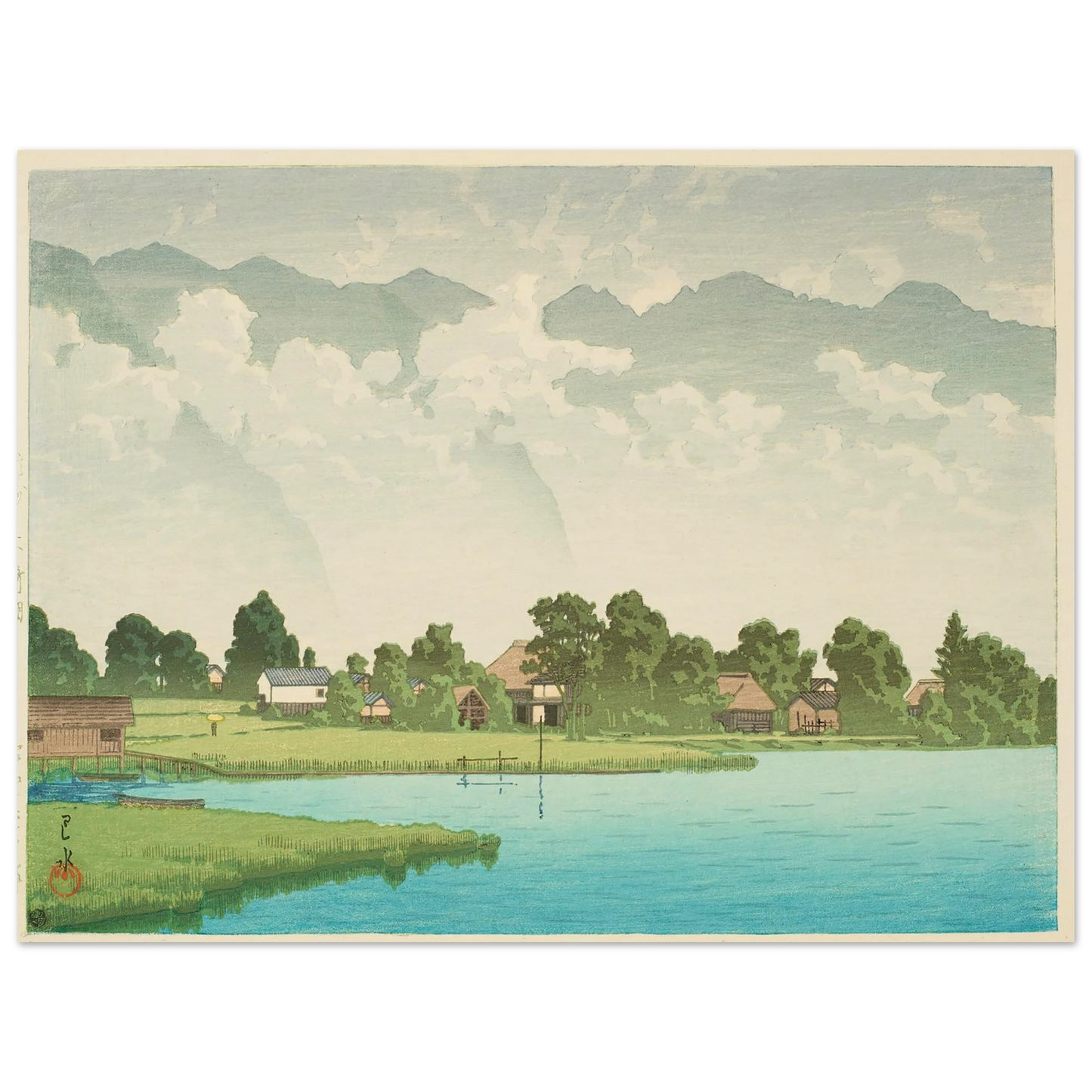 Shinshu Kizakiko (Kizaki Lake in Shinshu) (1941) Art Print | Kawase Hasui-Quipham Collections