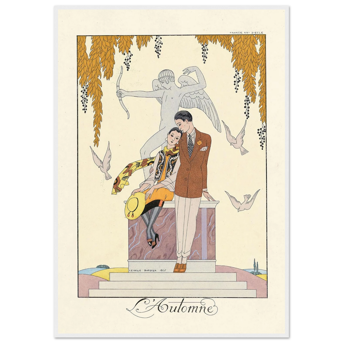 L’Automne (Autumn) (1922–1926) Art Print | George Barbier-Quipham Collections