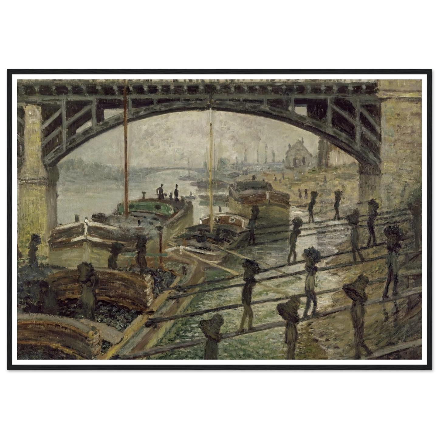 The Coalmen (circa 1875) Art Print | Claude Monet-Quipham Collections