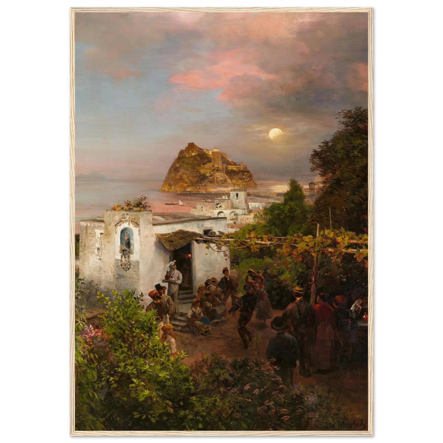 Ansicht von Ischia (1894) Art Print | Oswald Achenbach-Quipham Collections