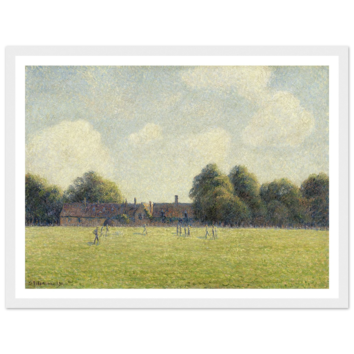 Hampton Court Green (1891) Art Print | Camille Pissarro-Quipham Collections