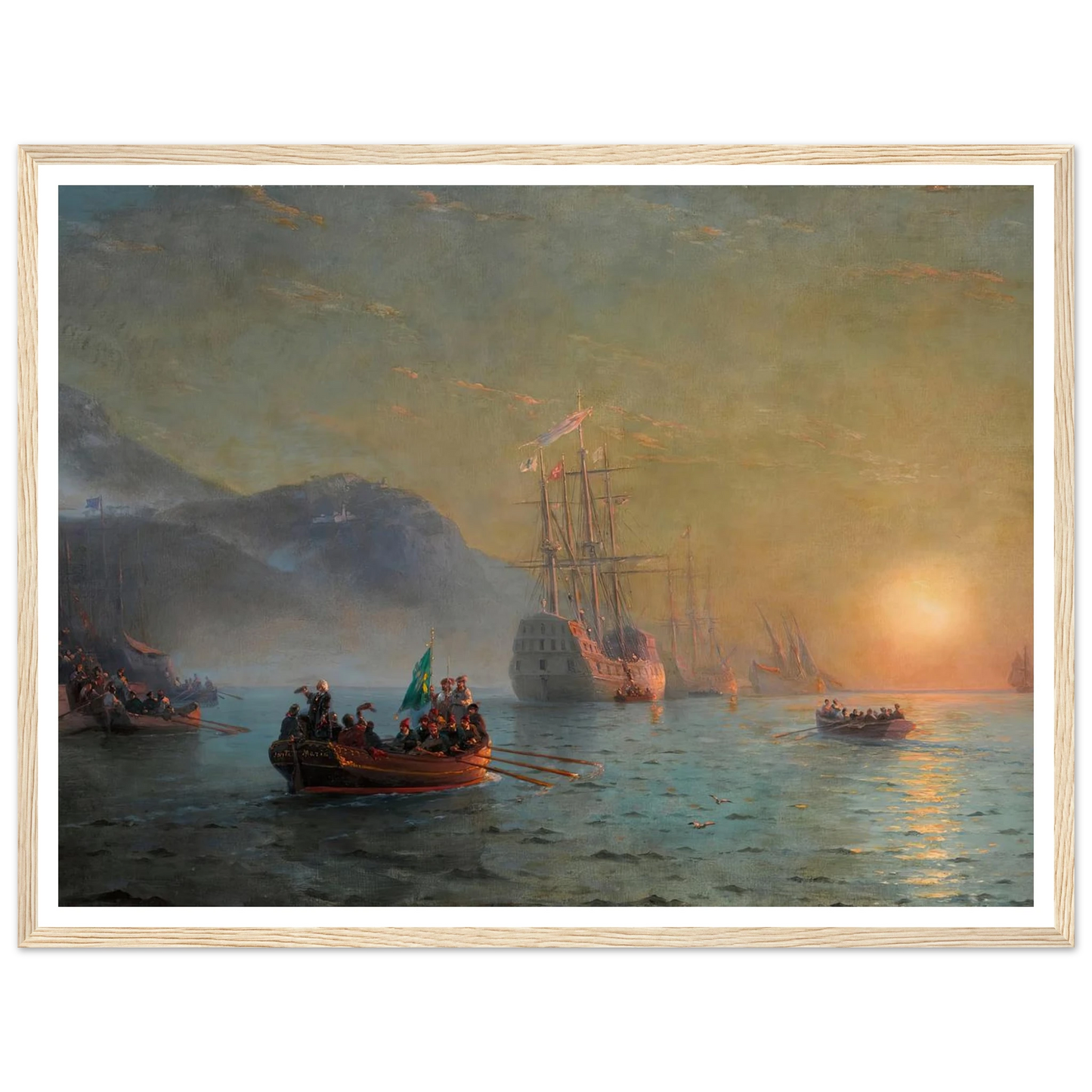 Columbus’ Farewell before Starting on his Voyage from Port Palos in Spain (1892) Art Print | Ivan Konstantinovich Aivazovsky-Quipham Collections