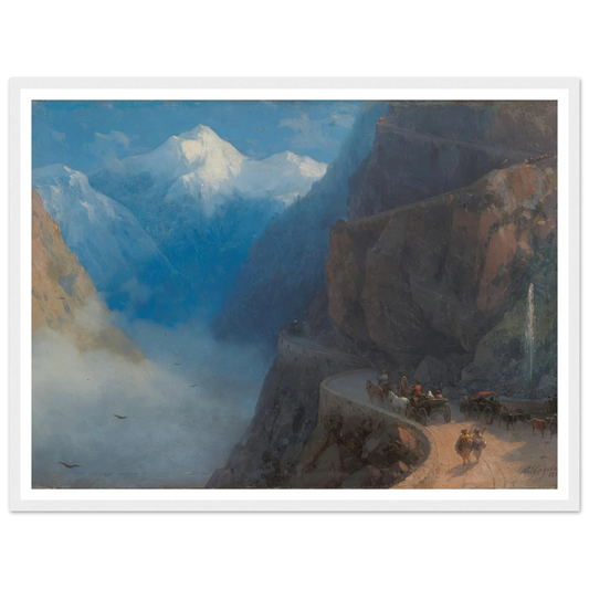 From Mleta to Gudauri (1868) Art Print | Ivan Konstantinovich Aivazovsky-Quipham Collections