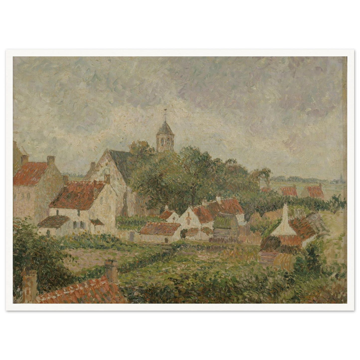 Le village de Knocke (1894) Art Print | Camille Pissarro-Quipham Collections