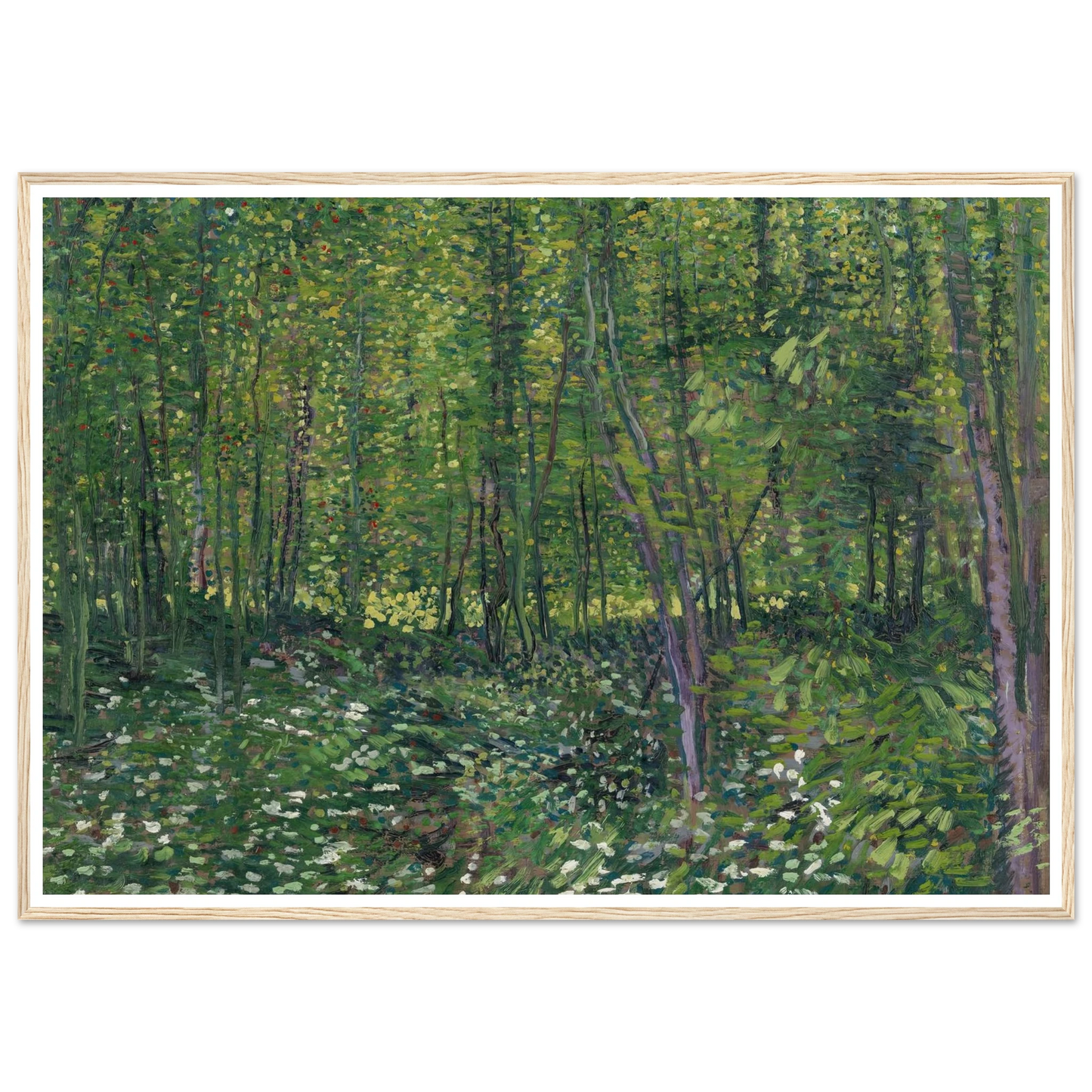 Trees and undergrowth (1887) Art Print | Vincent van Gogh-Quipham Collections