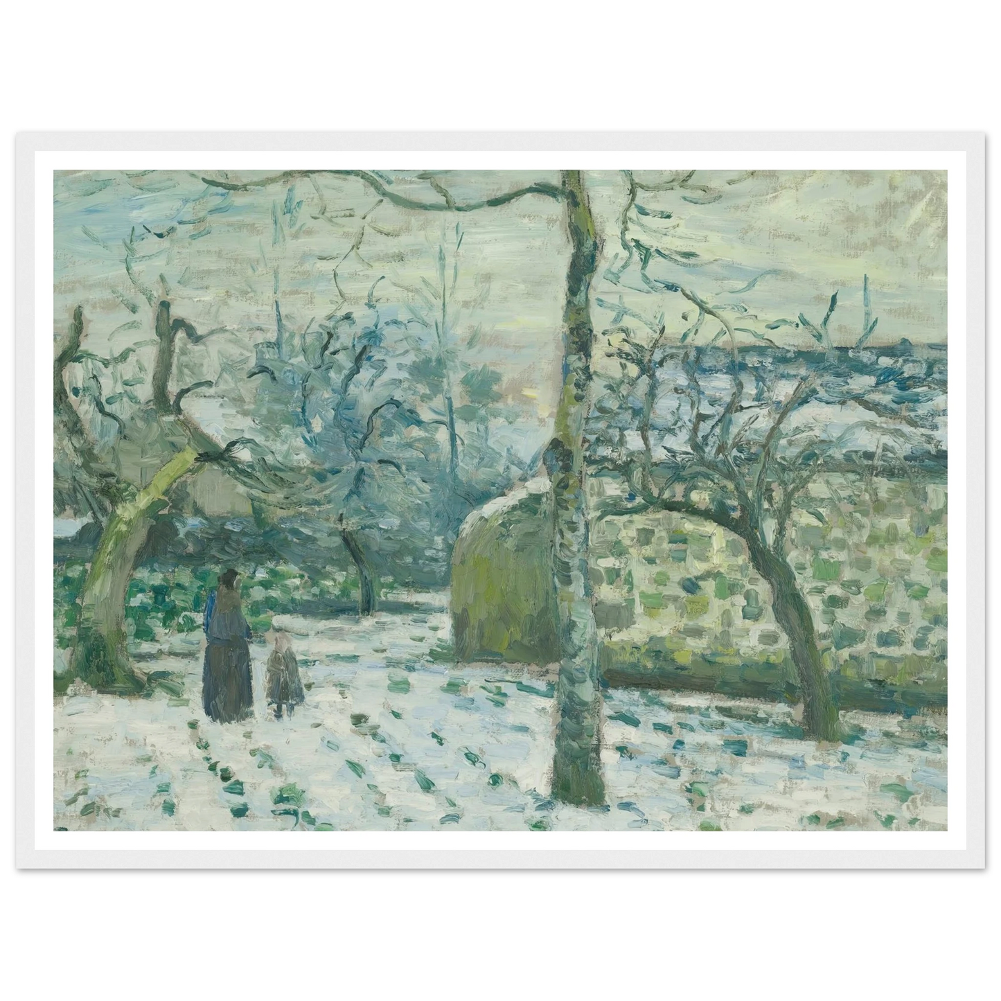 Effet De Neige À Montfoucault (circa 1874) Art Print | Camille Pissarro-Quipham Collections