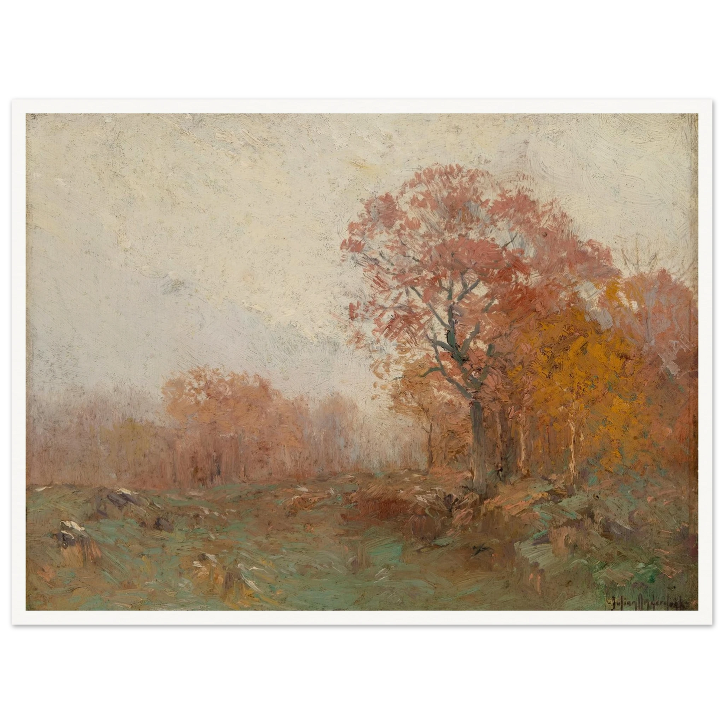 A November Morning (1909) Art Print | Julian Onderdonk-Quipham Collections