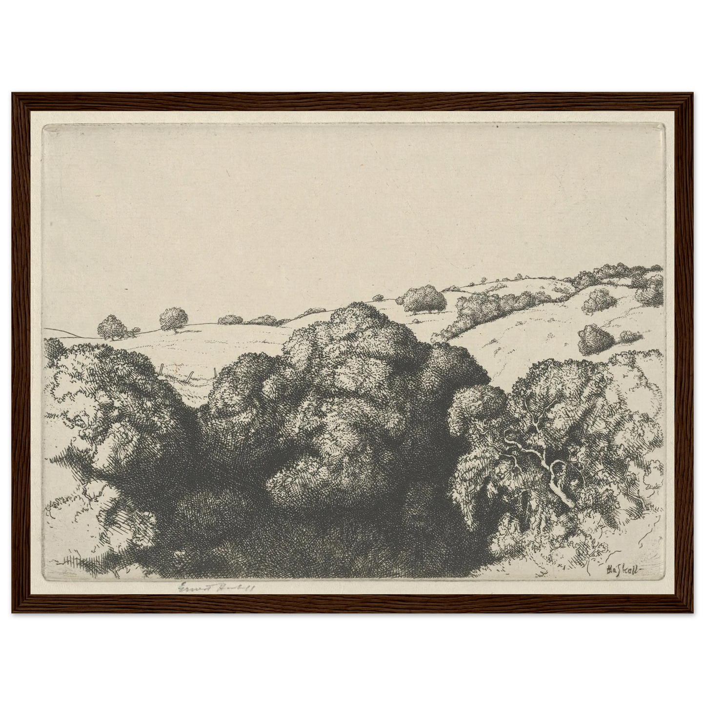 Live Oak Shadows (1900-1925) Art Print | Ernest Haskell-Quipham Collections