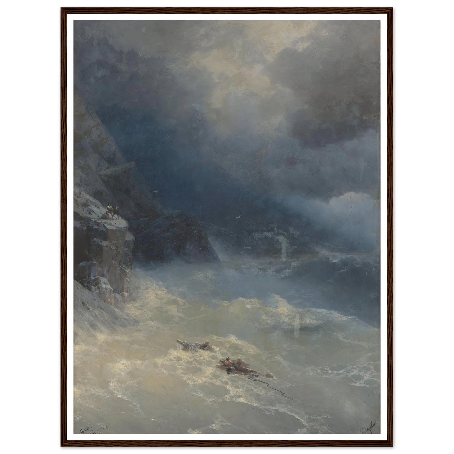The storm at Cape Aya (1899) Art Print | Ivan Konstantinovich Aivazovsky-Quipham Collections