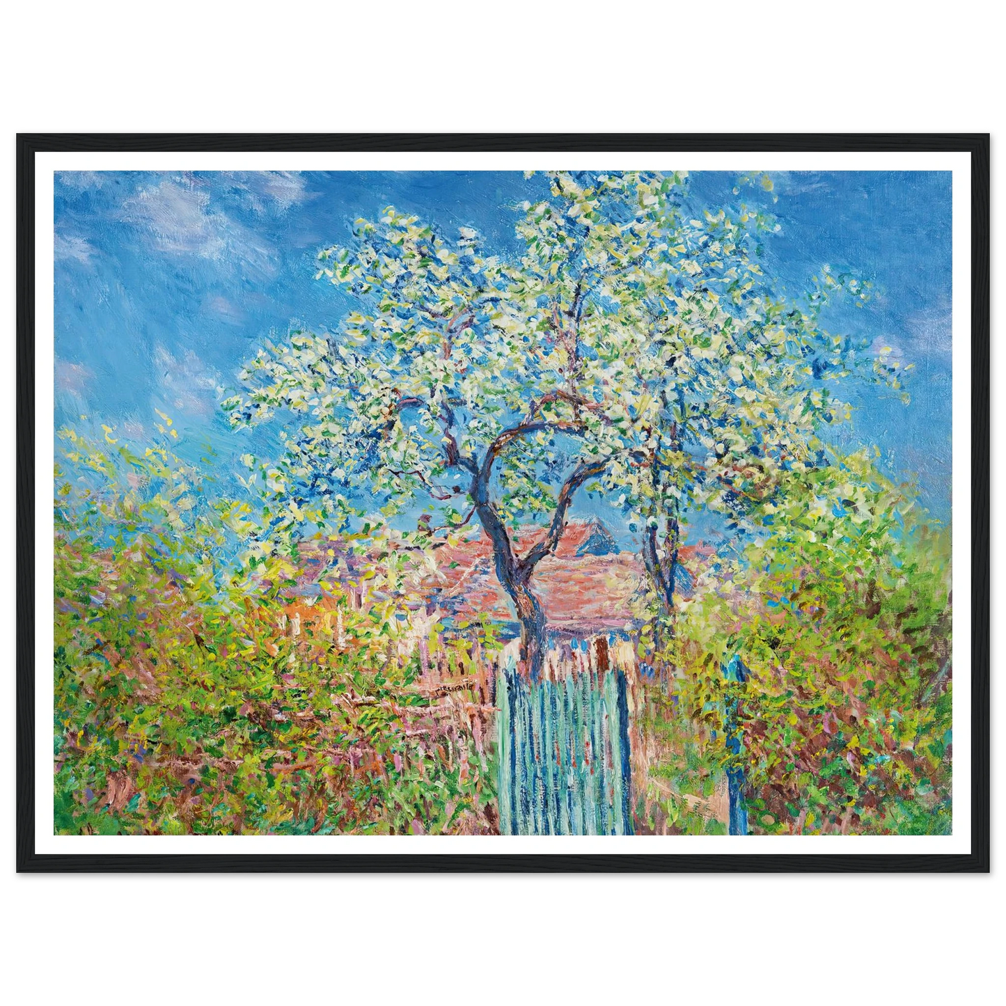 Poirier En Fleurs (1885) Art Print | Claude Monet-Quipham Collections