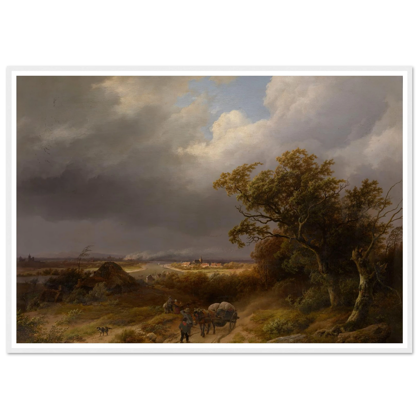Landscape near Cleves (1846) Art Print | Barend Cornelis Koekkoek-Quipham Collections