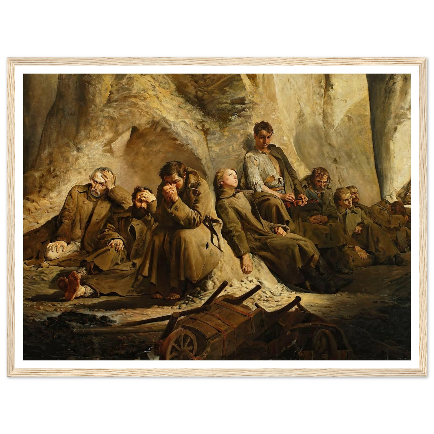 Sunday at the mine (Rest at the mine) (1882) Art Print | Jacek Malczewski-Quipham Collections