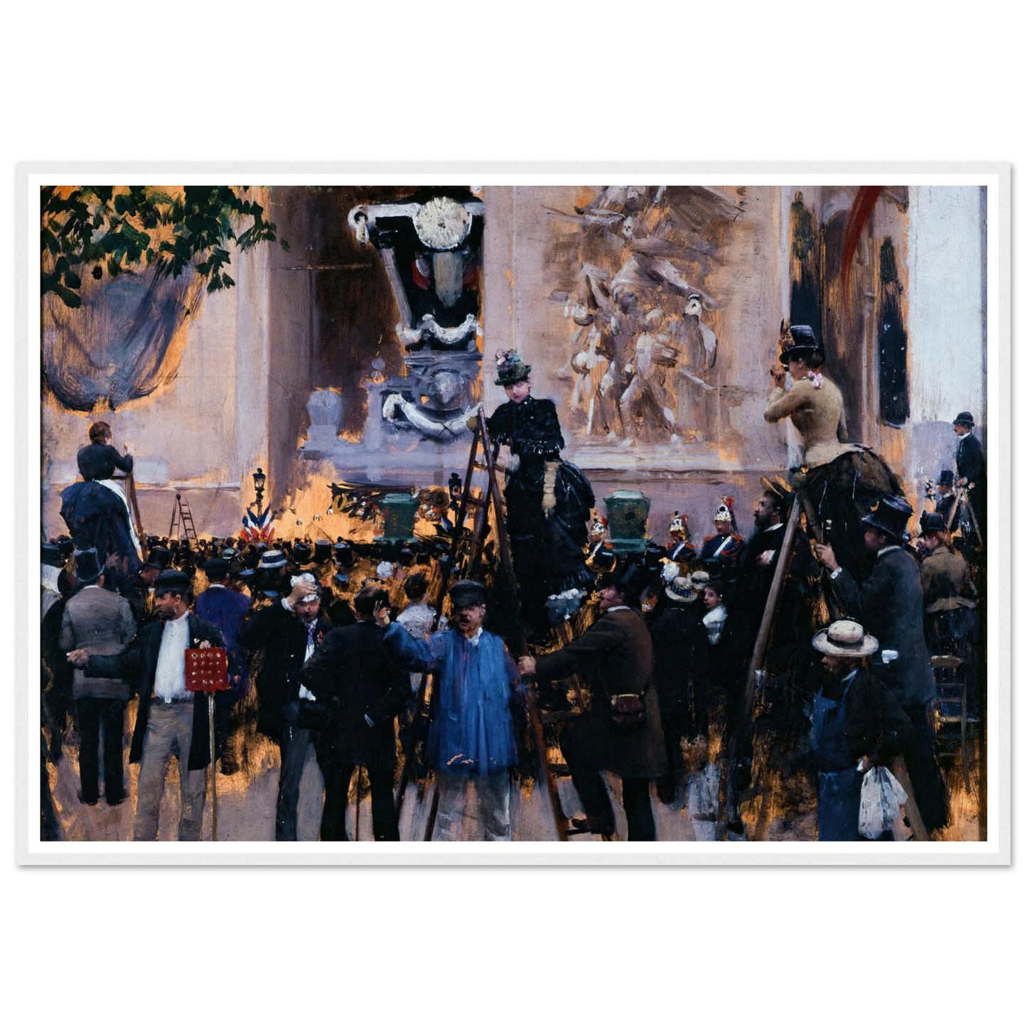 Les funérailles de Victor Hugo, place de l’Étoile (1er juin 1885) (1885) Art Print | Jean Beraud-Quipham Collections