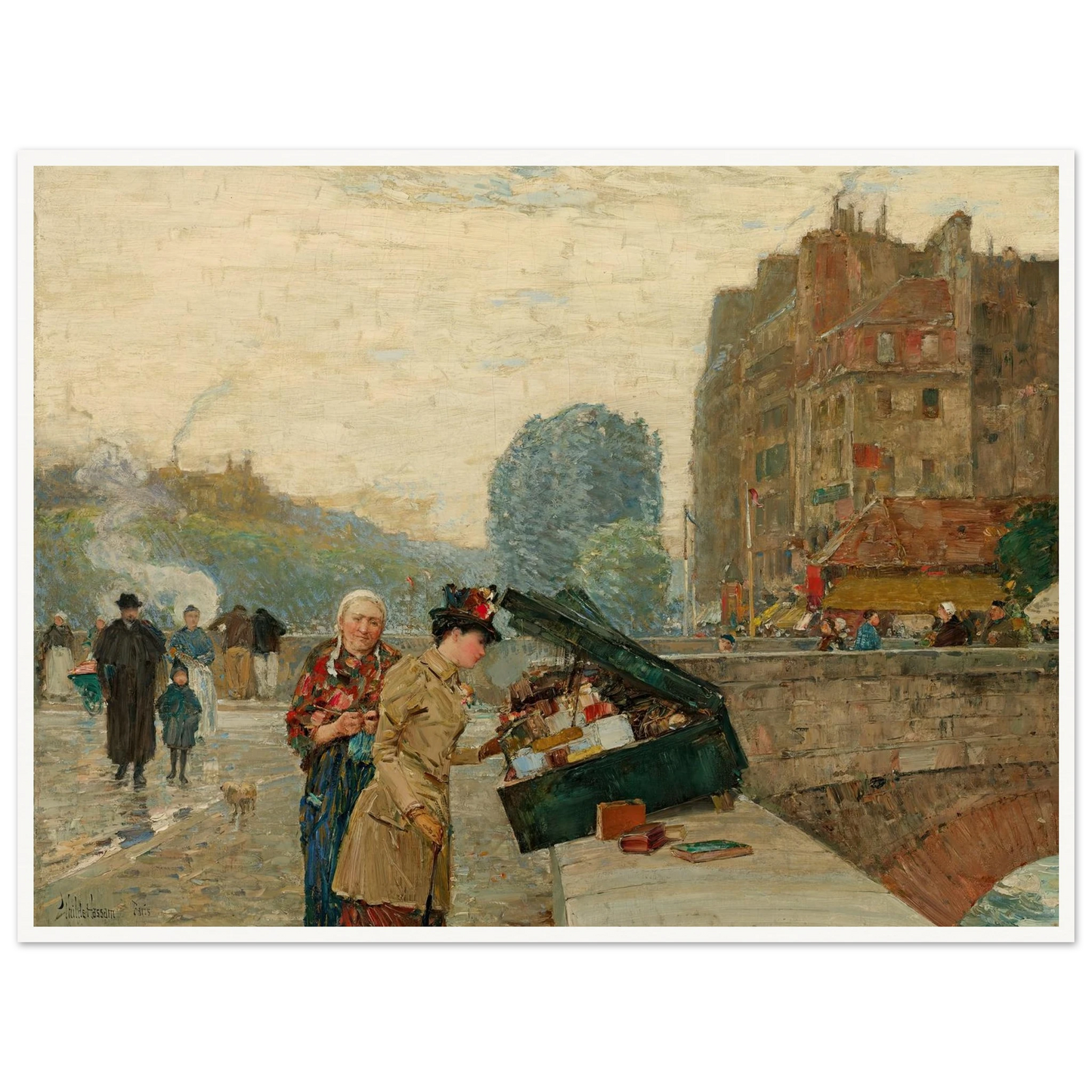 Quai St. Michel (1888) Art Print | Childe Hassam-Quipham Collections