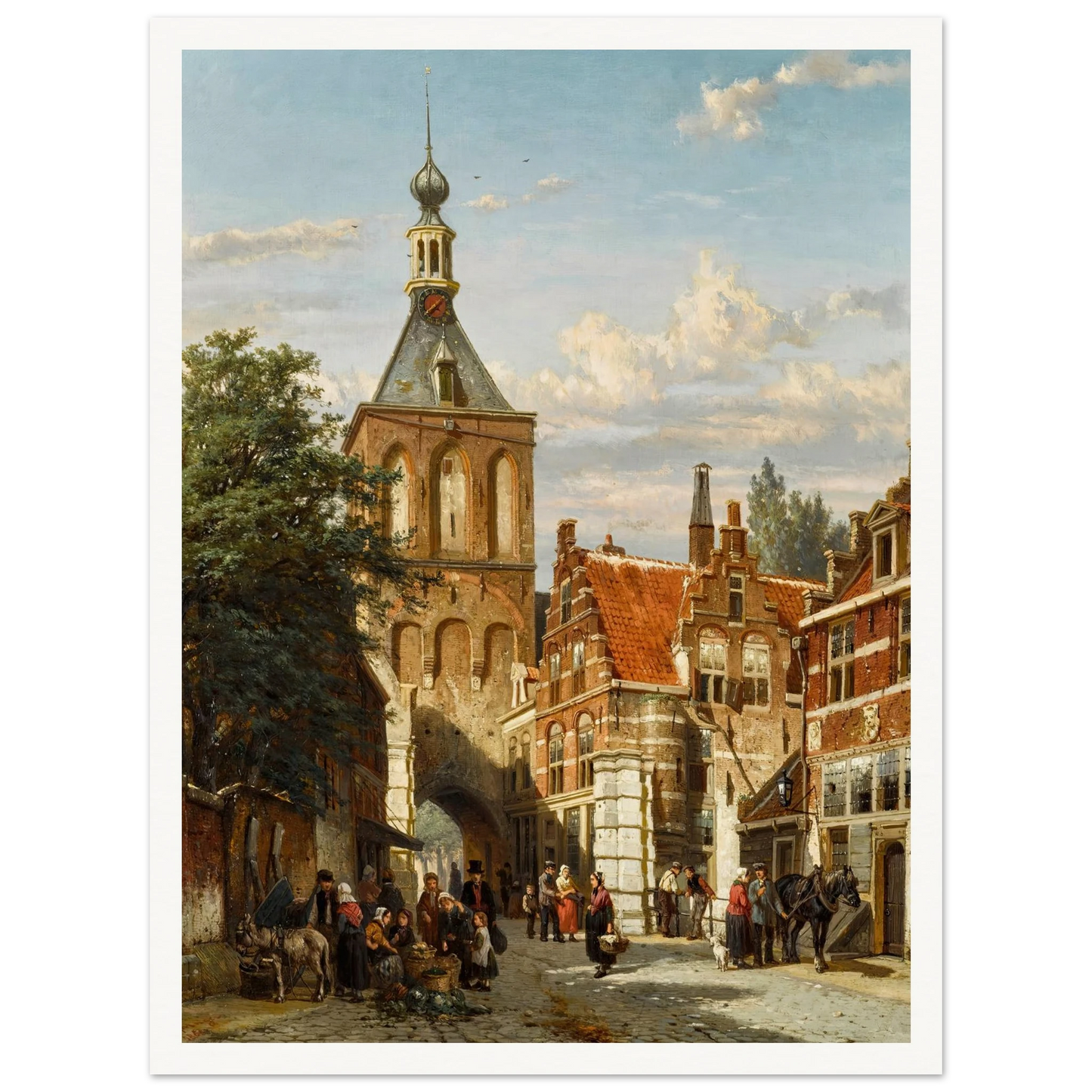 The Binnenpoort, Culemborg (1865) Art Print | Cornelis Springer-Quipham Collections