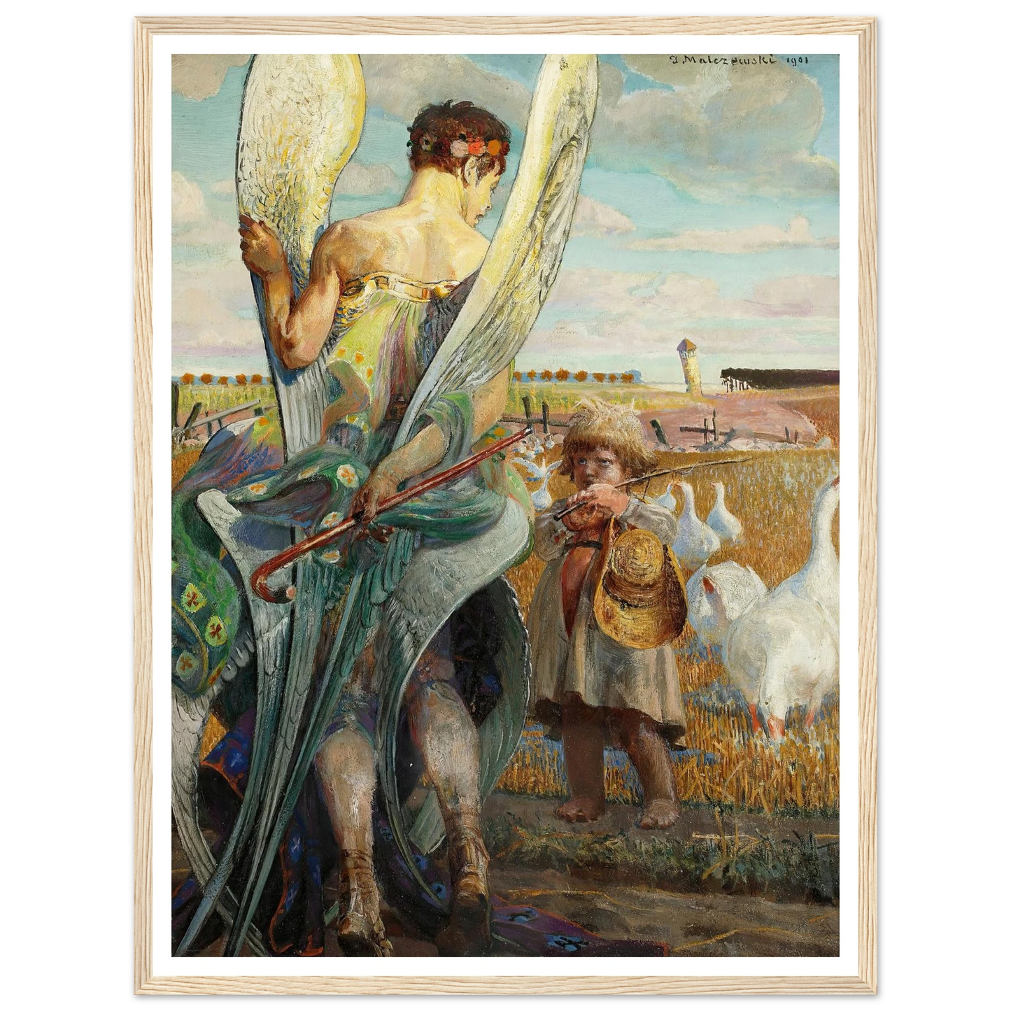 Angel, I shall follow thee (1901) Art Print | Jacek Malczewski-Quipham Collections