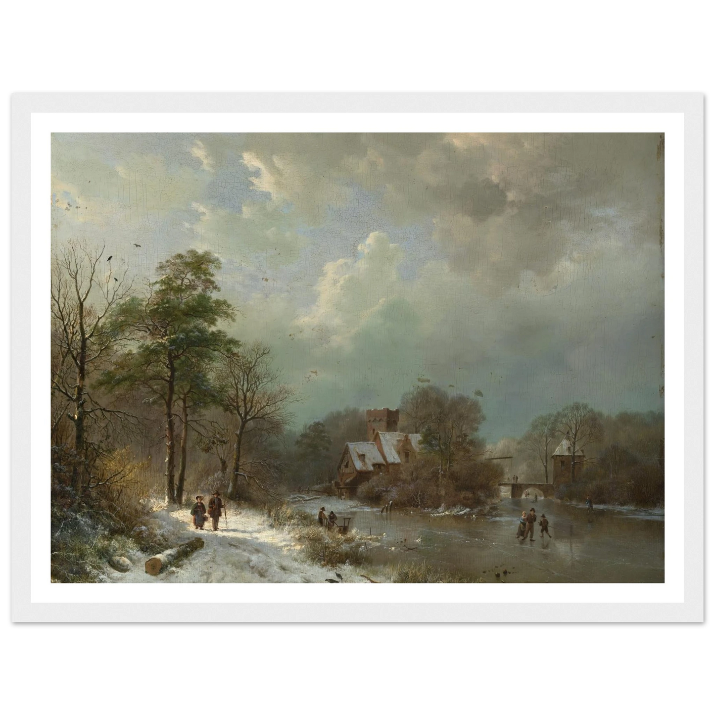 Winter Landscape, Holland (1833) Art Print | Barend Cornelis Koekkoek-Quipham Collections