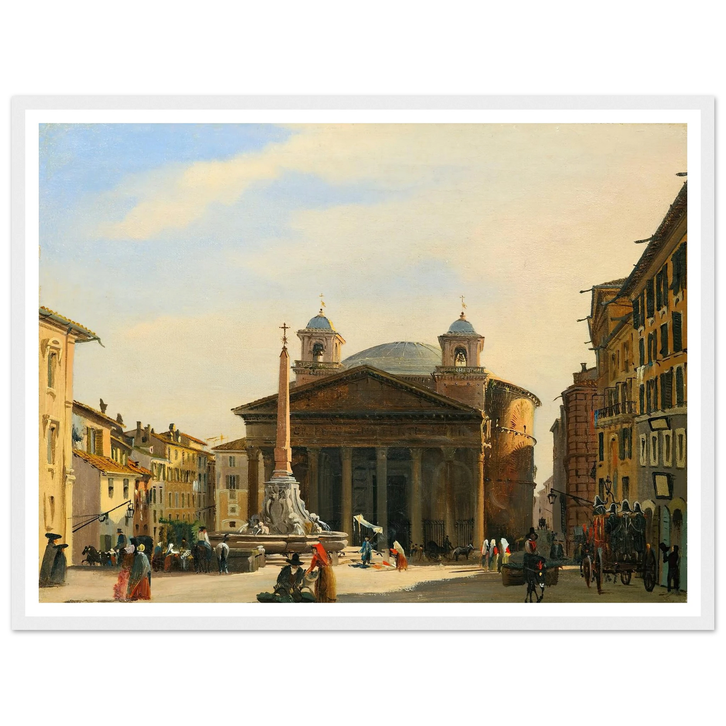 The Pantheon, Rome Art Print | Ippolito Caffi-Quipham Collections