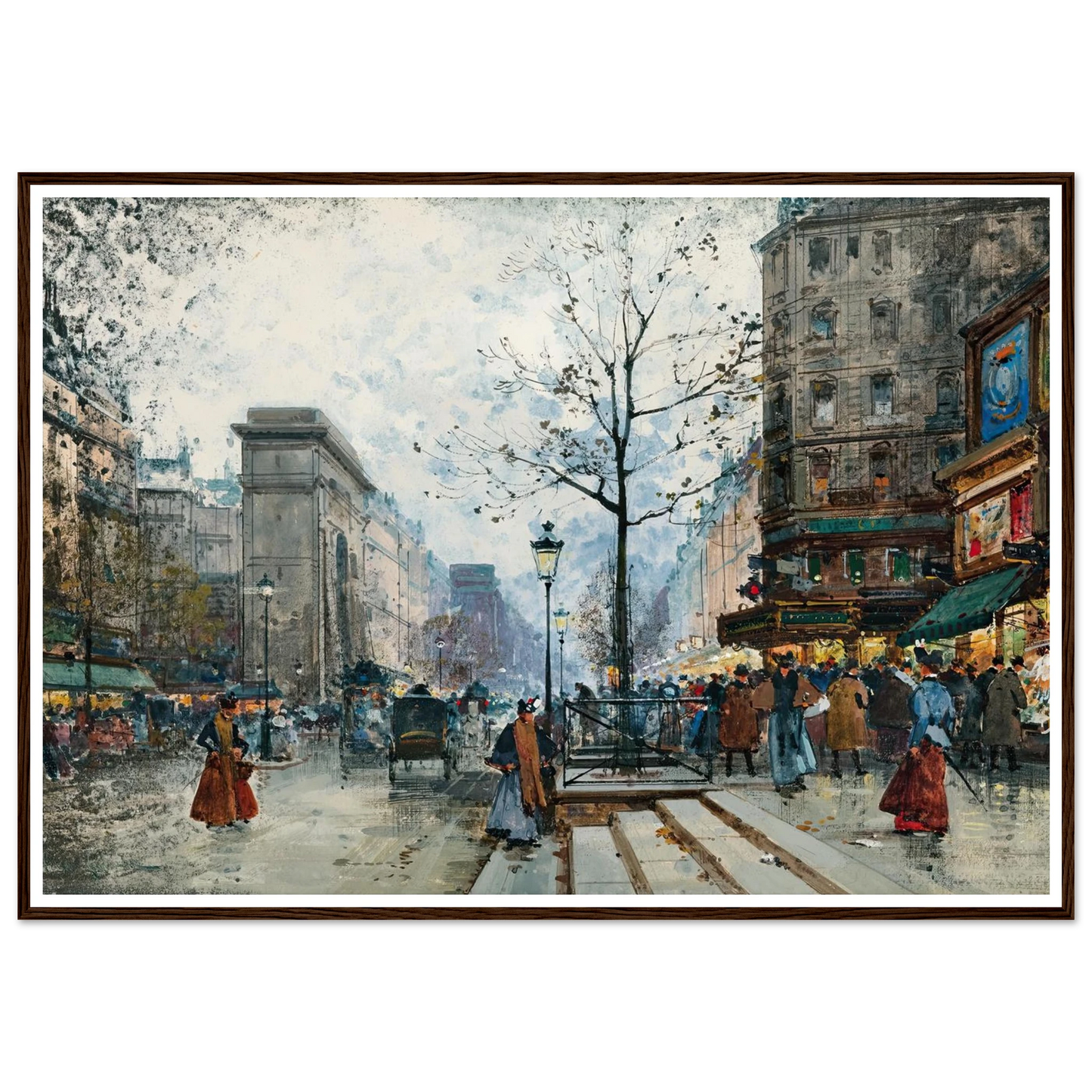 Paris, La Porte Saint-Denis Art Print | Eugene Galien Laloue-Quipham Collections