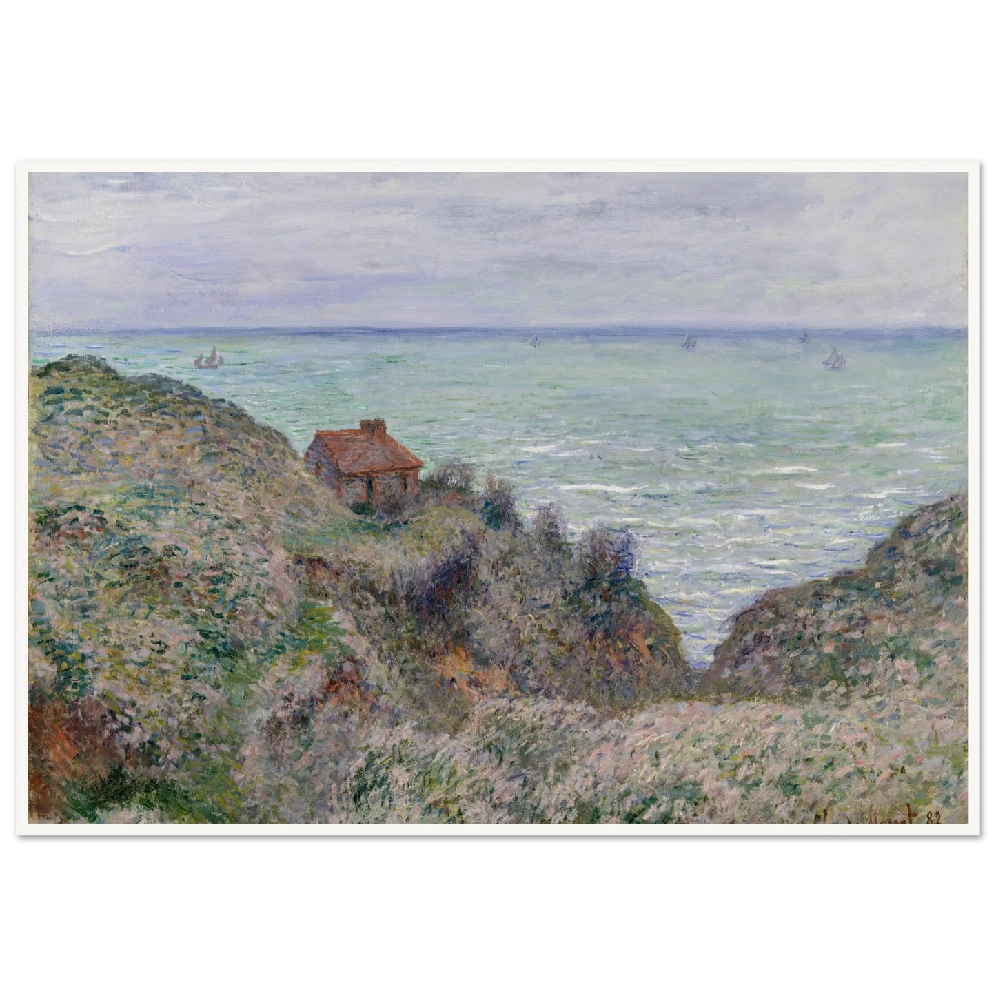Cabin of the Customs Watch (1882) Art Print | Claude Monet-Quipham Collections