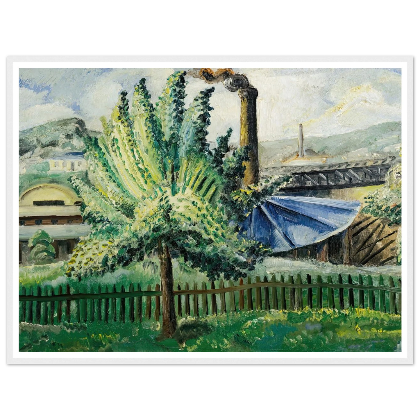 Güterbahnhof, Baumgarten vor Güterbahnhof (1927) Art Print | Paul Kleinschmidt-Quipham Collections