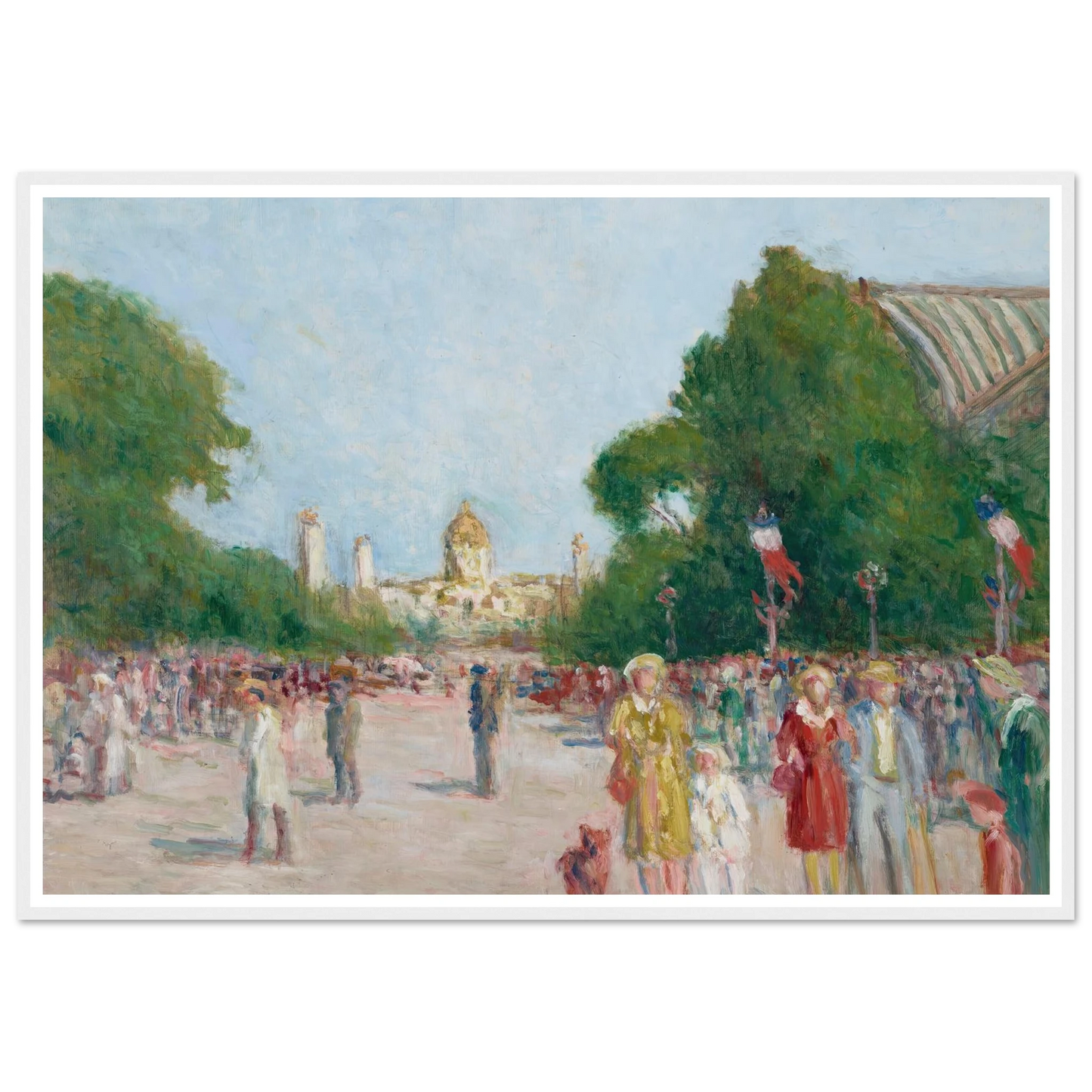 L’avenue Winston-Churchill, Paris Art Print | Maximilien Luce-Quipham Collections