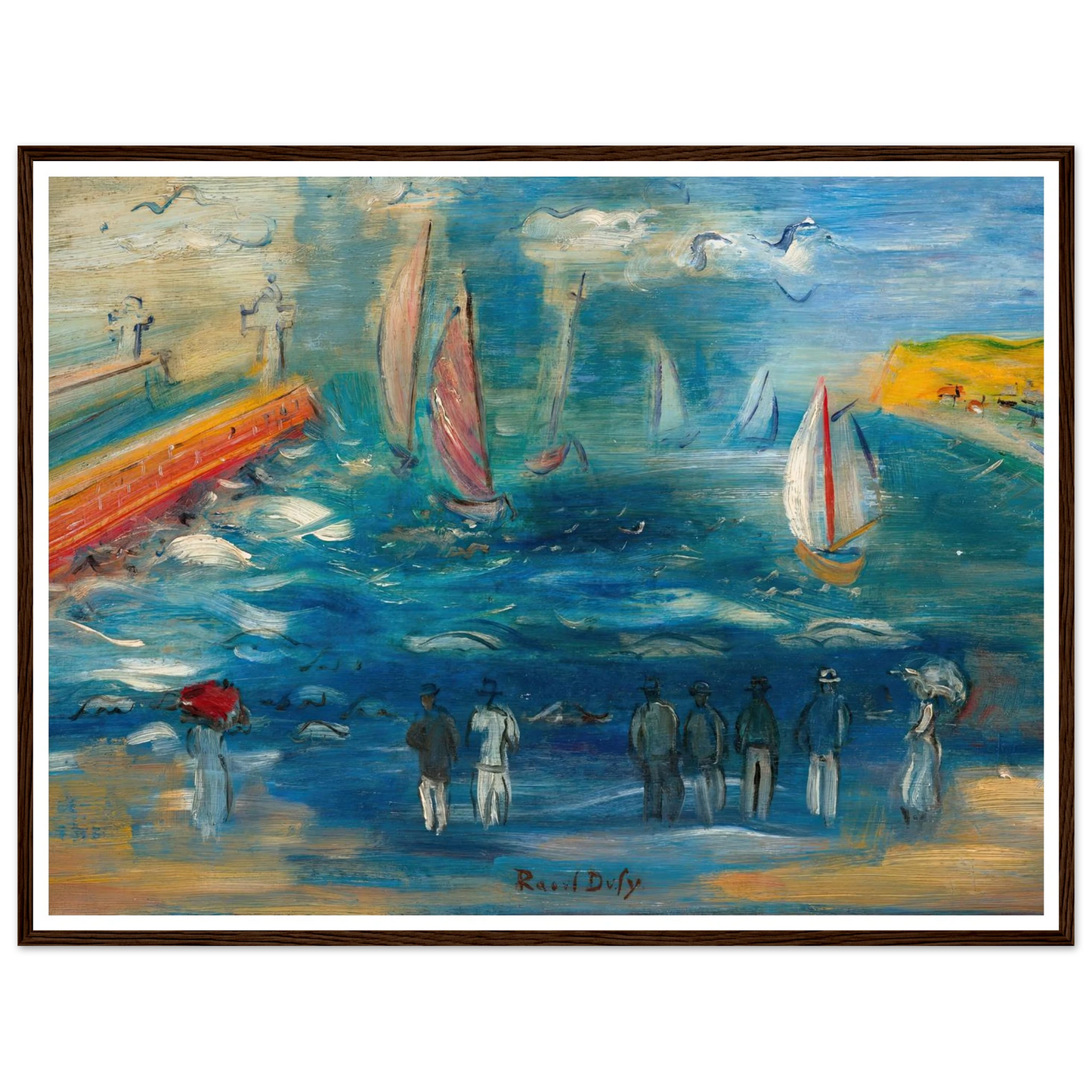 Départ des régates (circa 1950) Art Print | Raoul Dufy-Quipham Collections