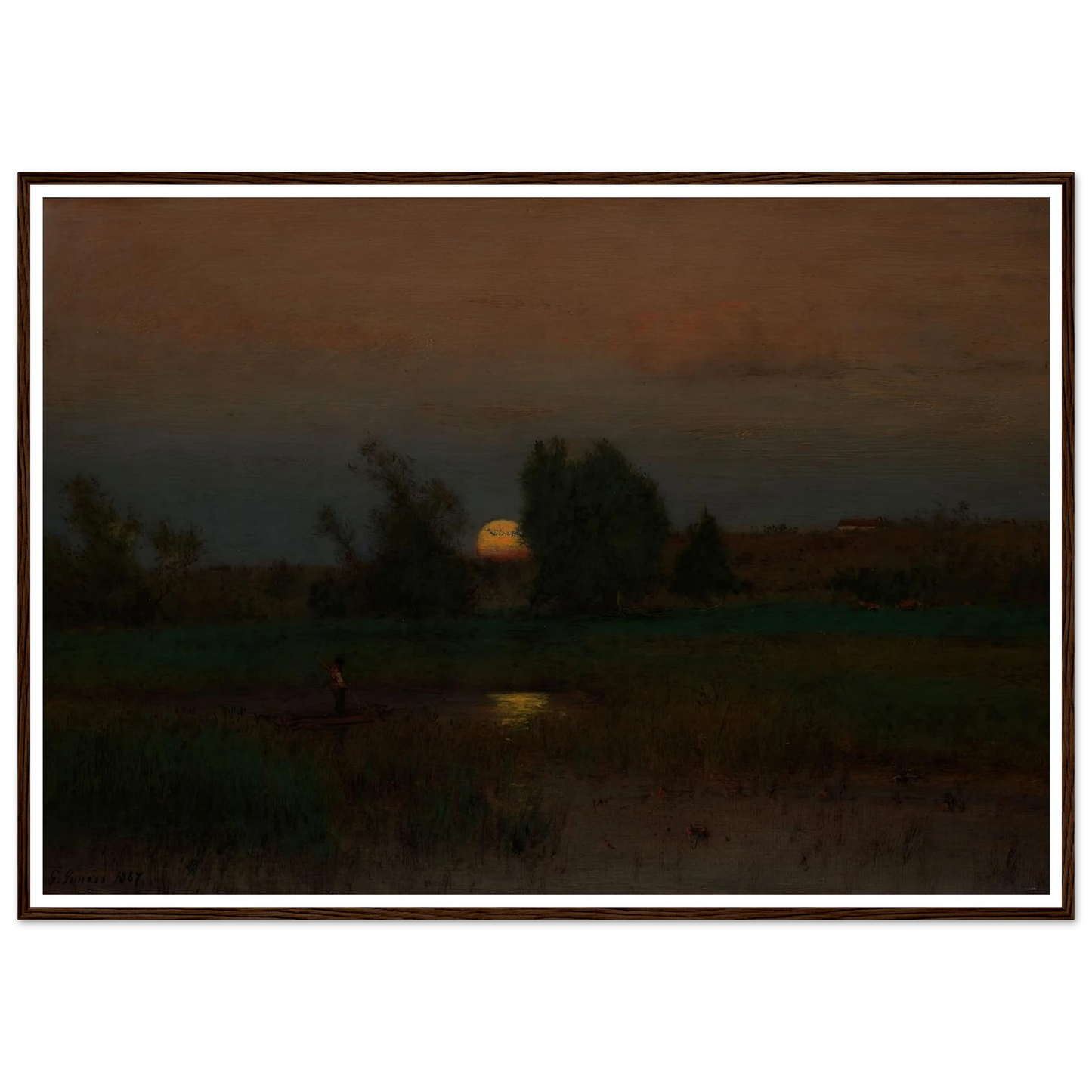 Moonrise (1887) Art Print | George Inness-Quipham Collections