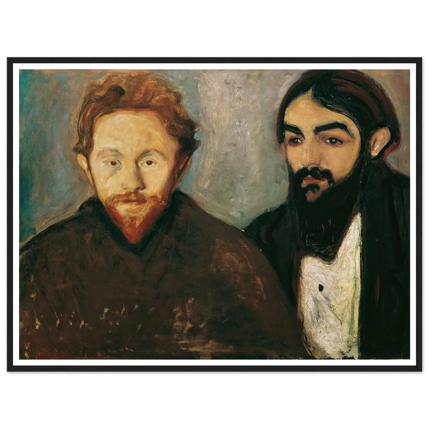 Der Maler Paul Herrmann und der Arzt Paul Contard (1897) Art Print | Edvard Munch-Quipham Collections