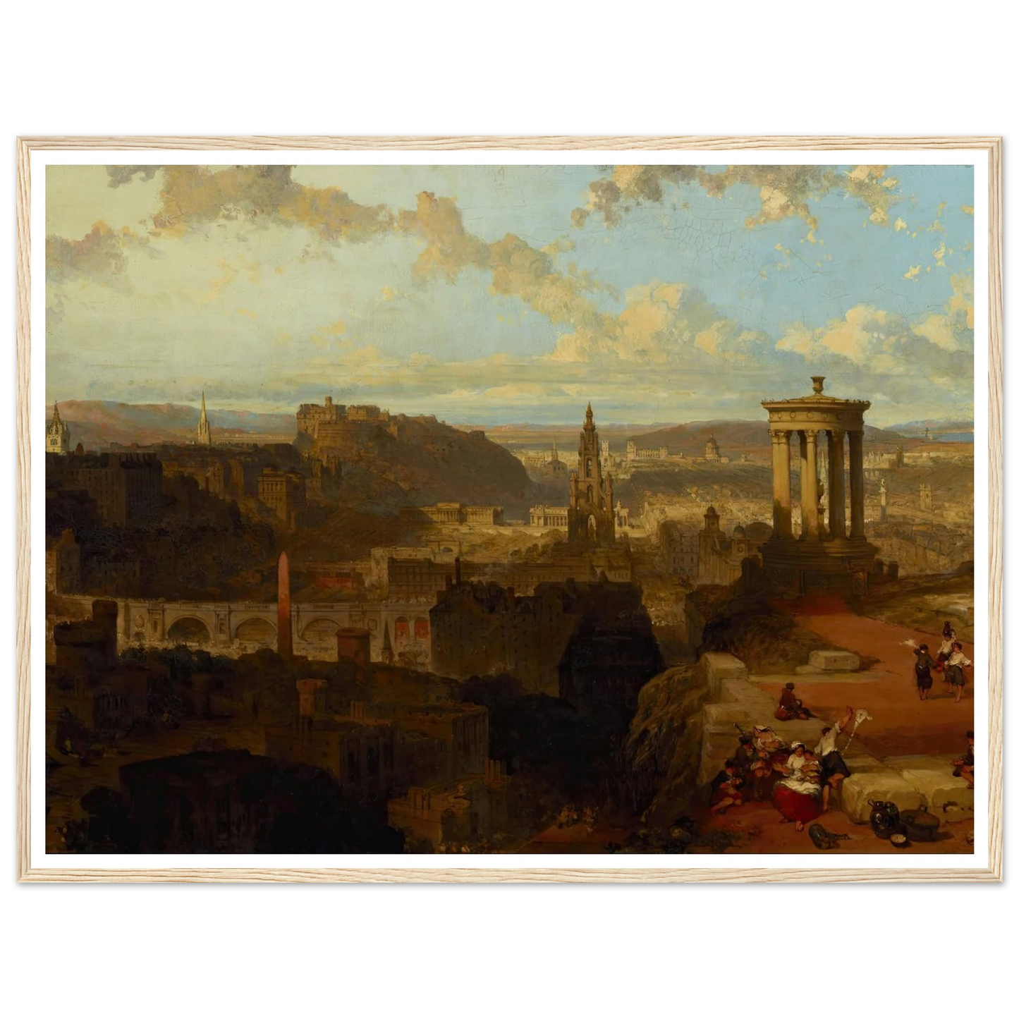 Edinburgh from the Calton Hill (1858) Art Print | David Roberts-Quipham Collections