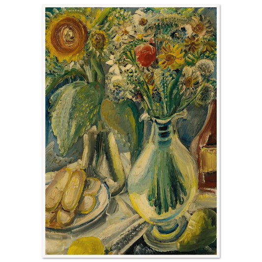 Feldblumen (Field Flowers) (1927) Art Print | Paul Kleinschmidt - Framed Poster - 30x40 cm / 12x16″ - Black frame