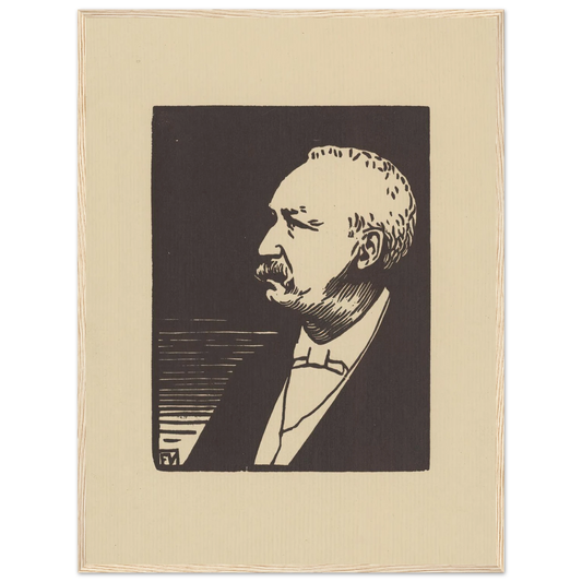 Félix Faure (1897) Art Print | Felix Vallotton - Framed Poster - 30x40 cm / 12x16″ - Black frame