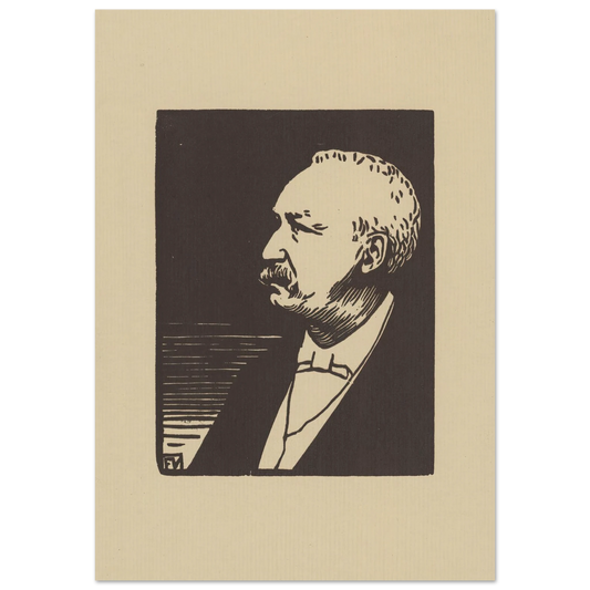 Félix Faure (1897) Art Print | Felix Vallotton - Framed Poster - 30x40 cm / 12x16″ - Black frame