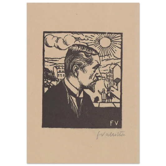 Félix Vallotton (1891) Art Print | Felix Vallotton - Framed Poster - 30x40 cm / 12x16″ - Black frame