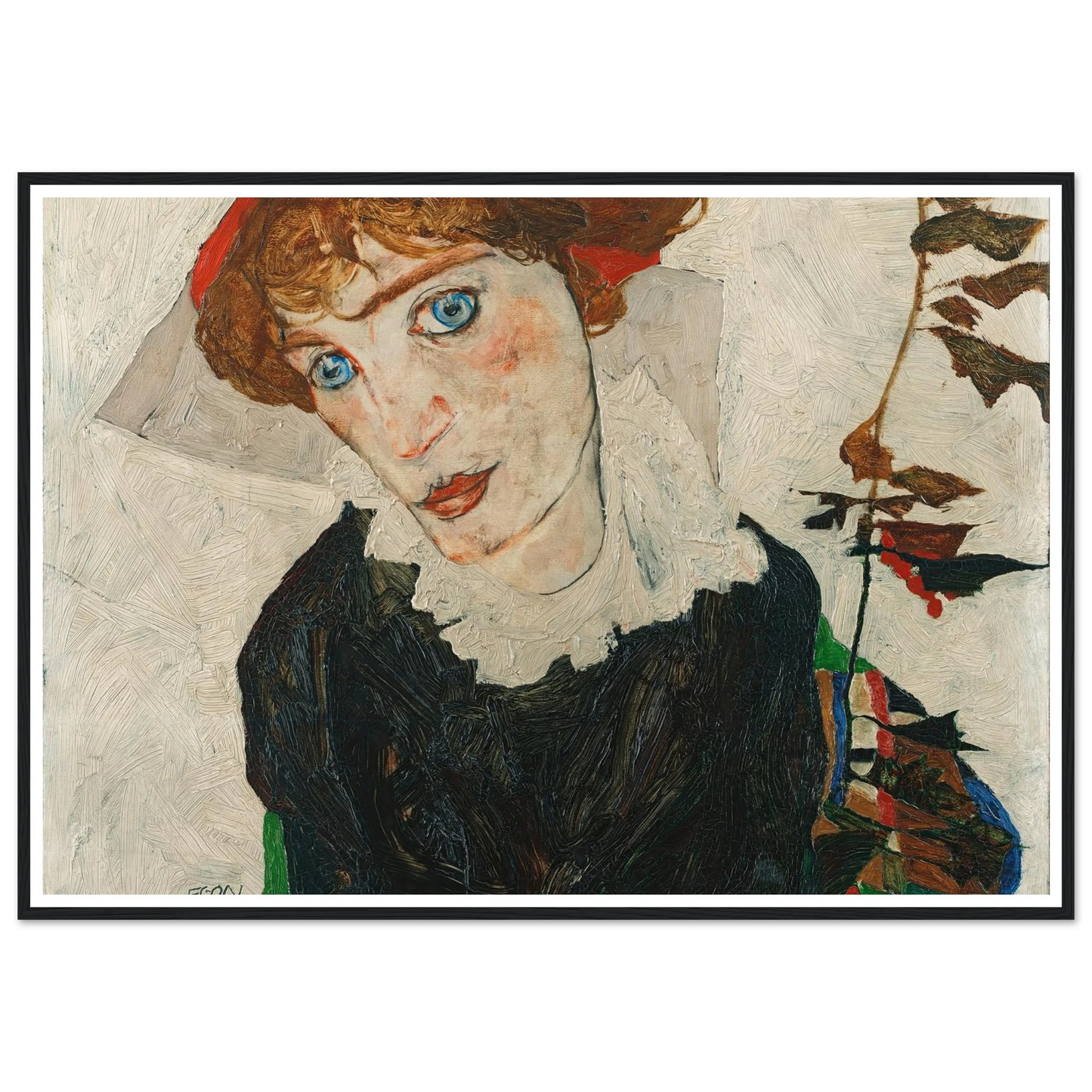 Portrait Of Wally Neuzil (1912) Art Print | Egon Schiele-Quipham Collections