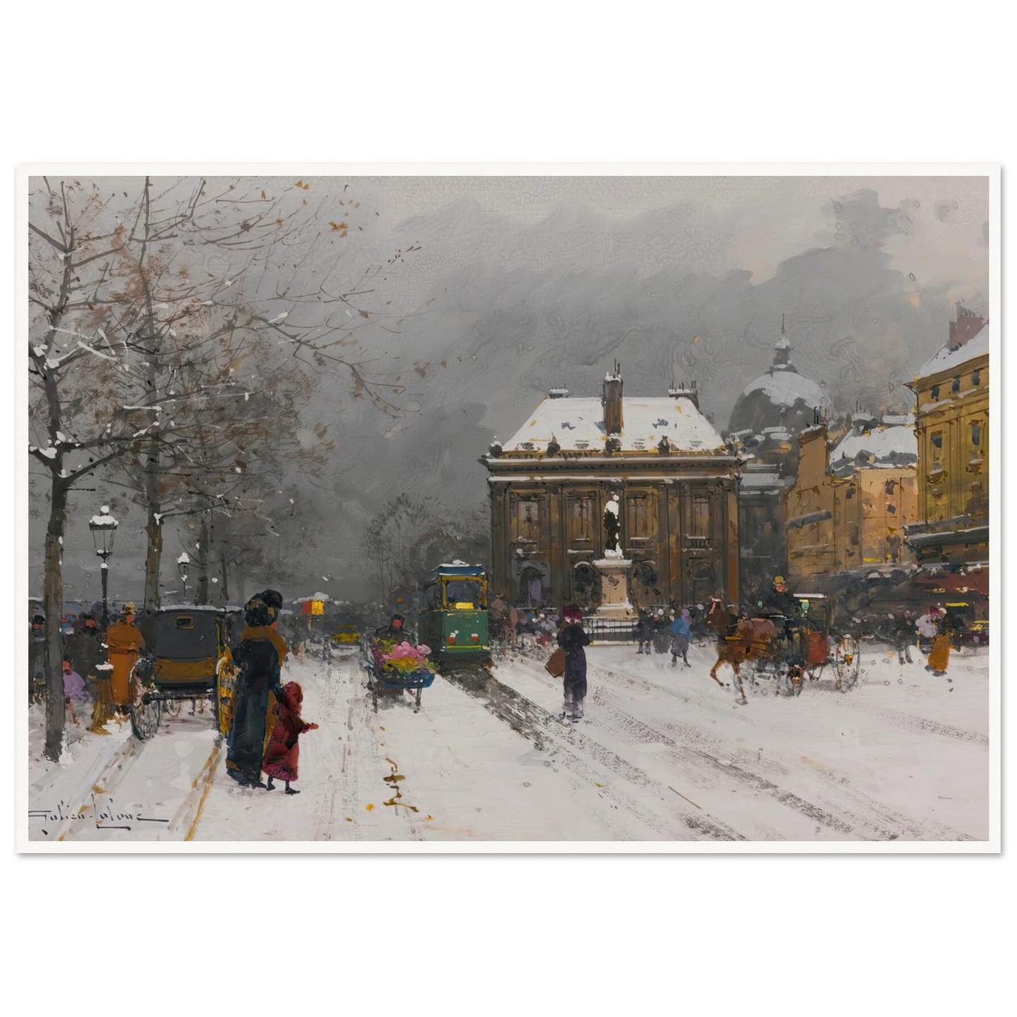 L’institut (Temps Mauvais) Art Print | Eugene Galien Laloue-Quipham Collections
