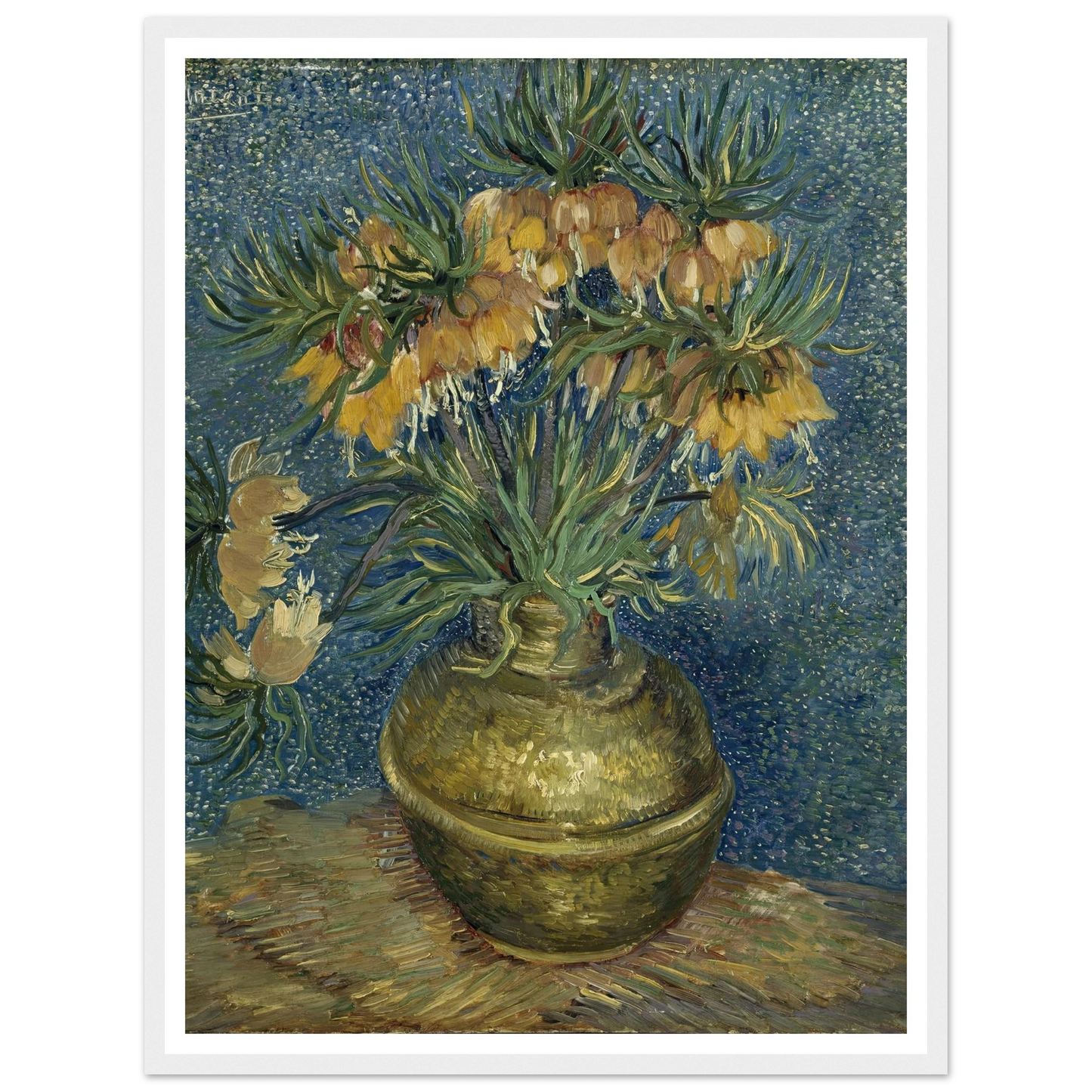 Imperial Fritillaries in a Copper Vase (1887) Art Print | Vincent van Gogh-Quipham Collections