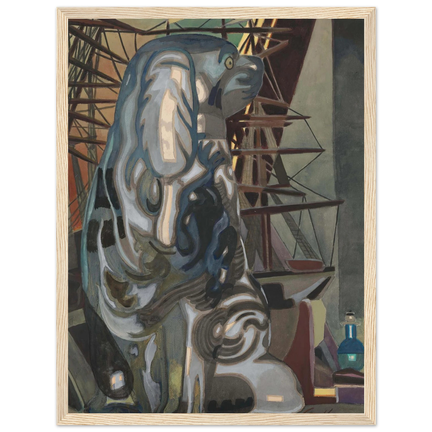 De porseleinen hond (1922) Art Print | Leon Spilliaert-Quipham Collections
