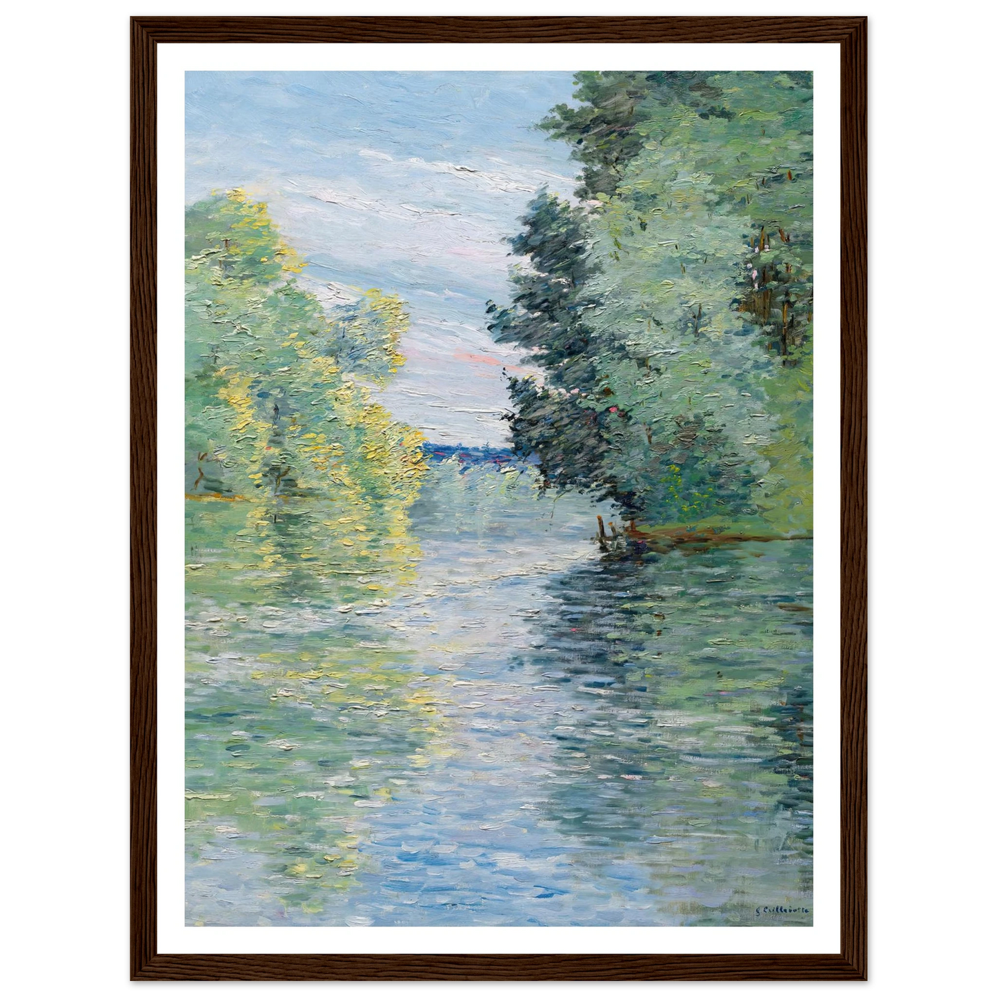 Le Petit bras de la Seine à Argenteuil (1890) Art Print | Gustave Caillebotte-Quipham Collections
