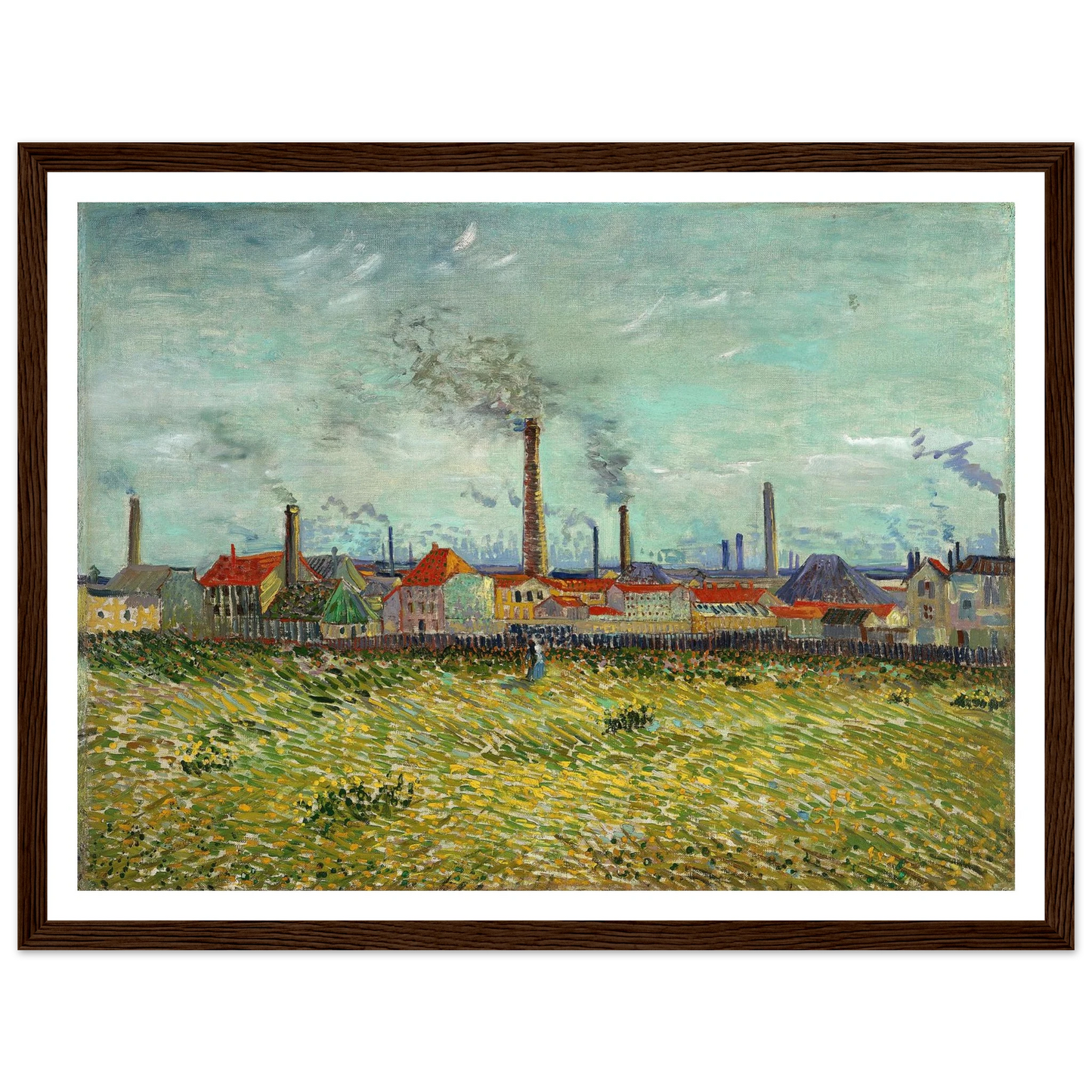 Factories at Clichy (1887) Art Print | Vincent van Gogh-Quipham Collections